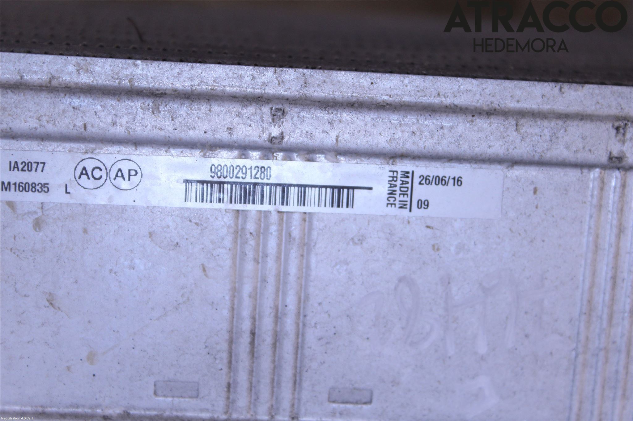 Peugeot PARTNER 16-18 Laddluft-Intercooler Kyl