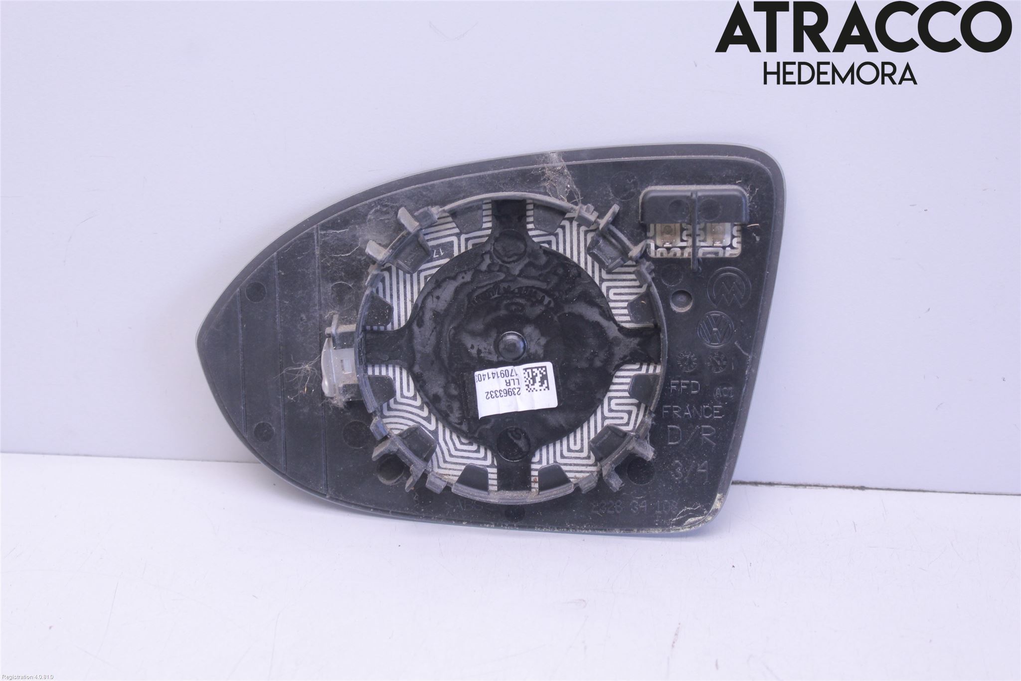 Volkswagen VW PASSAT 15-19 Spegelglas Hö