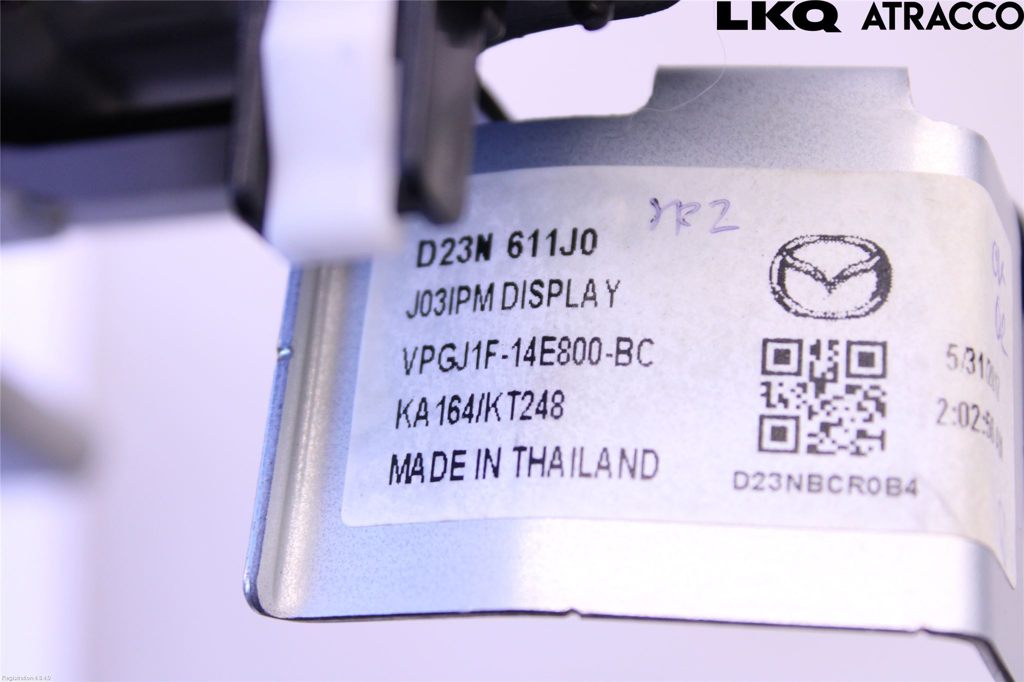 Mazda 2 (DJ) 15-22 Multifunktionsdisplay