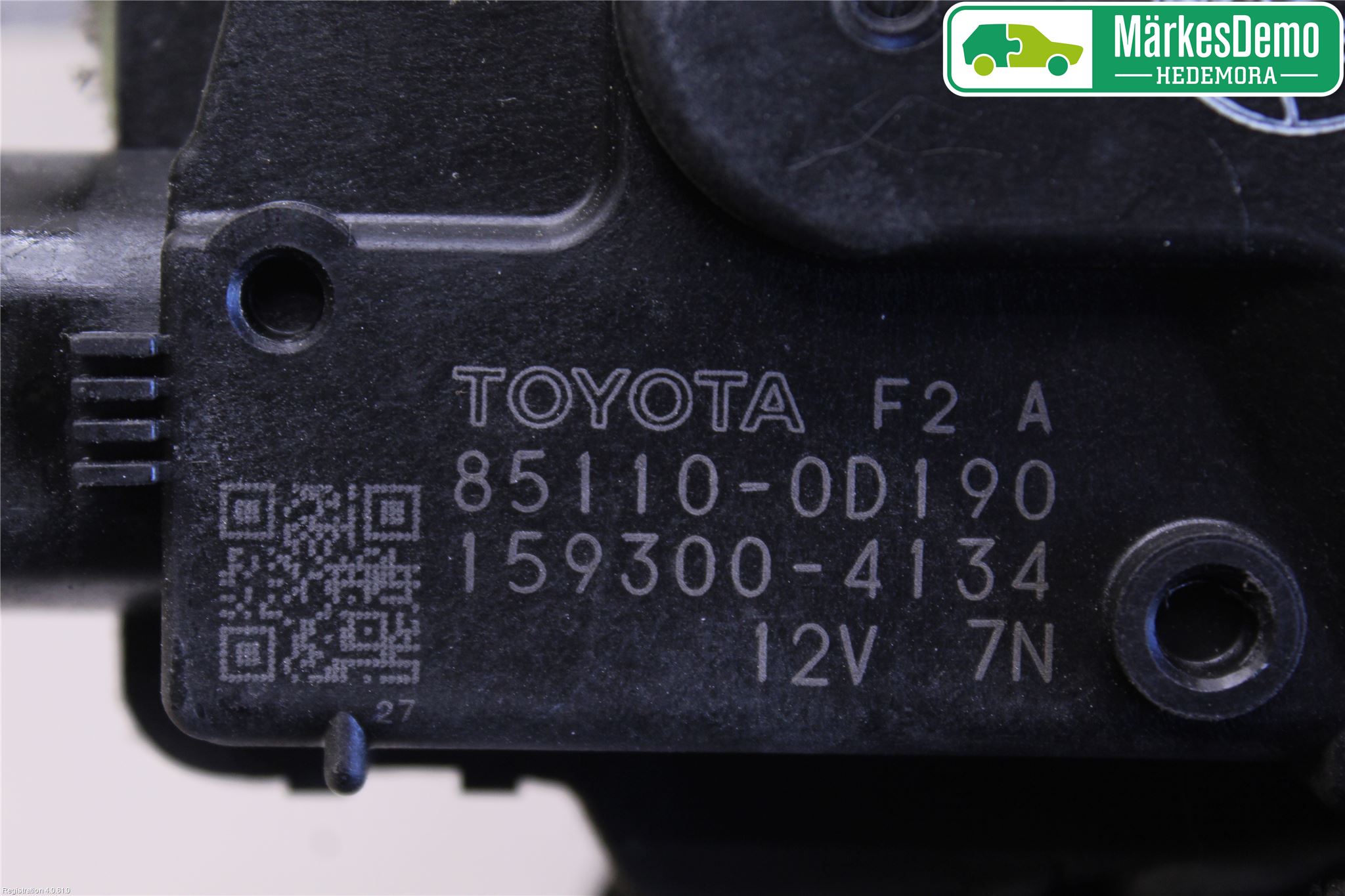 Toyota YARIS XP130 12-14 Torkarmotor Vindruta