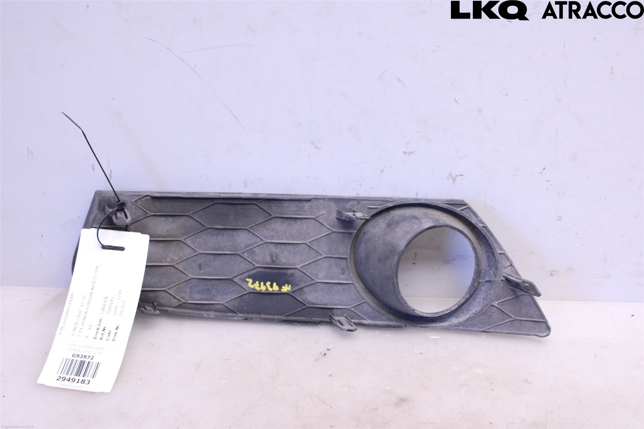 Honda CIVIC 12-16 Dimljussarg Fram