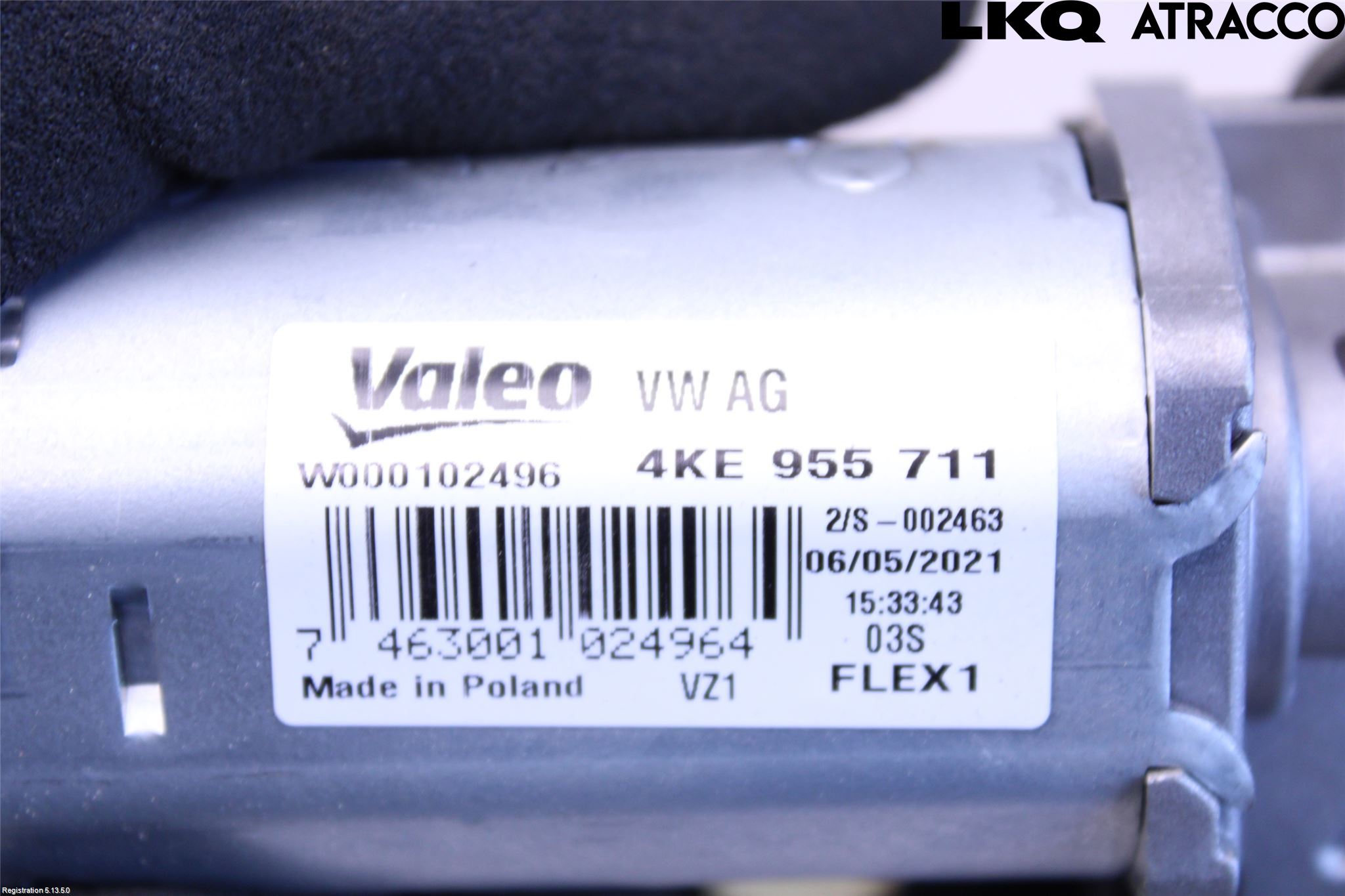 Audi E-TRON, S GE 19- Torkarmotor Baklucka