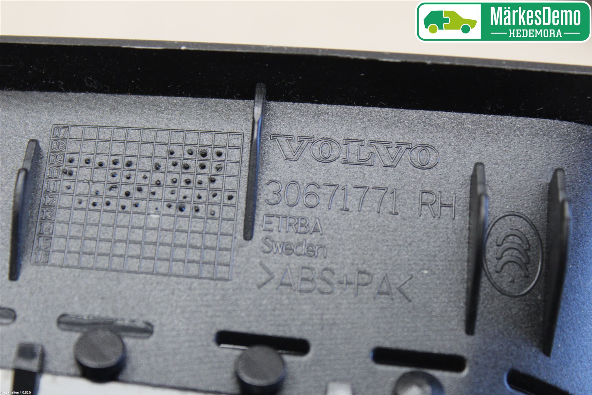 Volvo XC60 09-13 Defrosterkanal-Munstycke