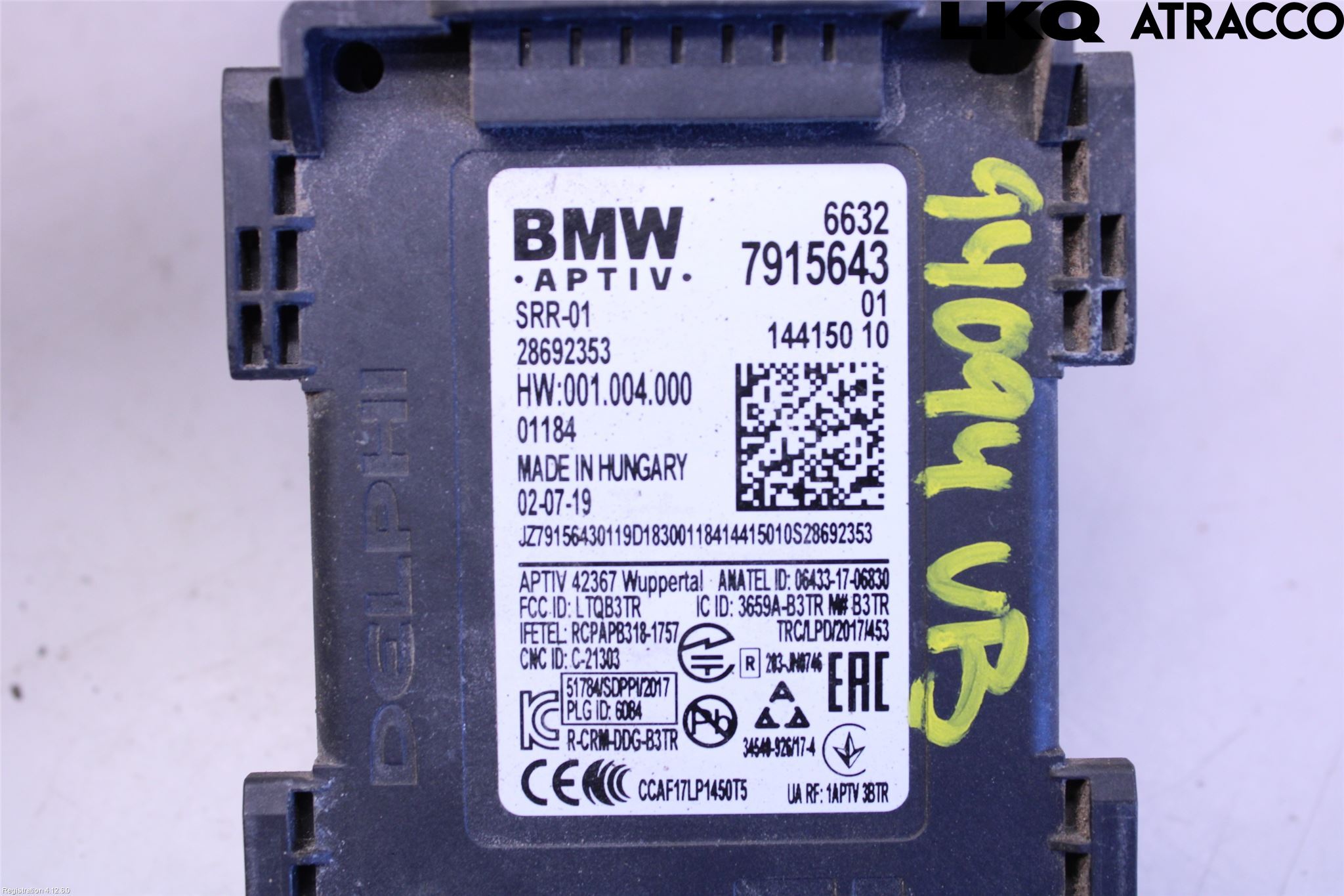BMW 5 G30/G31/F90 17-23 Sensor Aktivt Kollisionsskydd