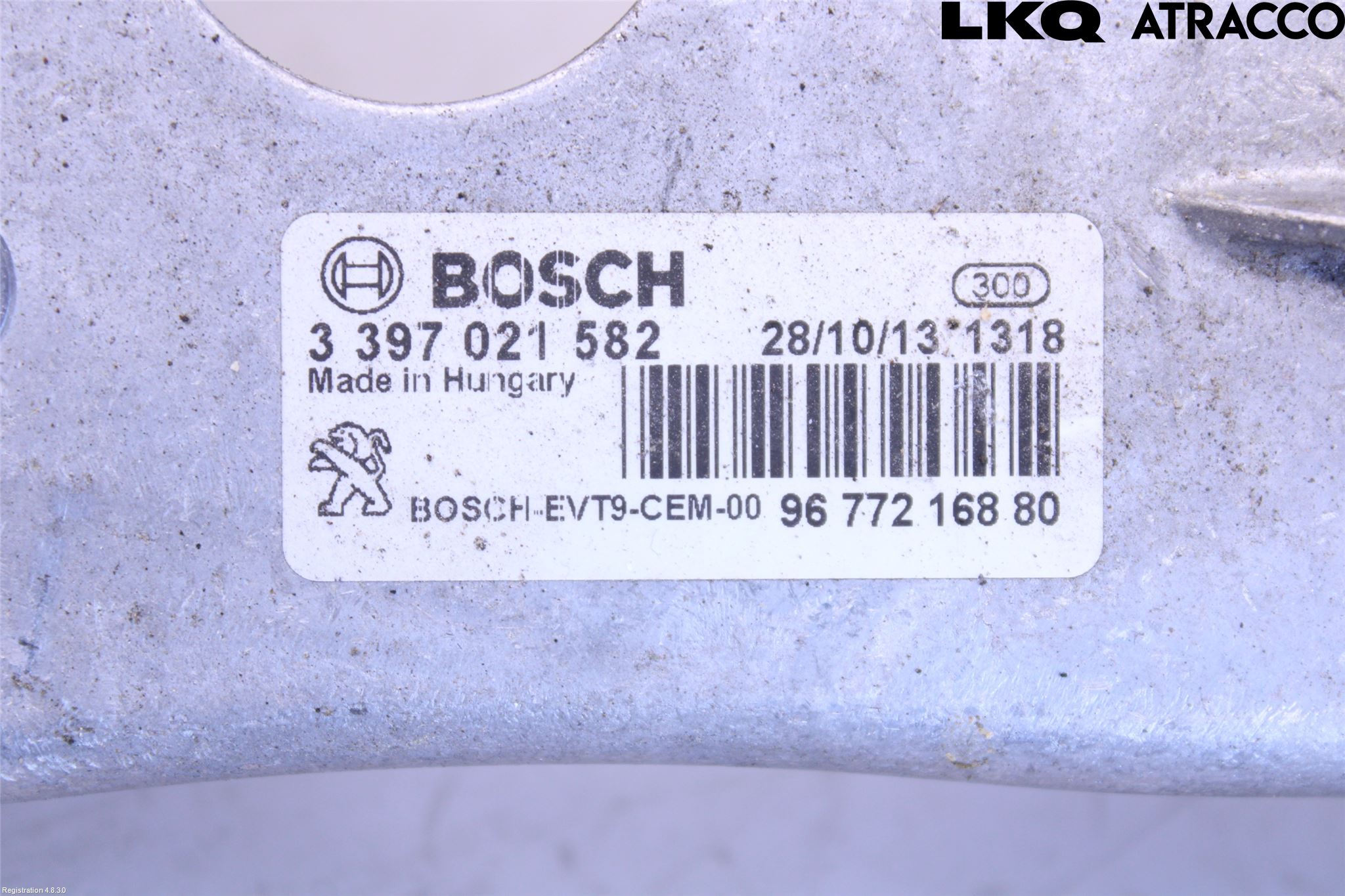 Peugeot 308 14-21 Torkarmekanism Vindruta