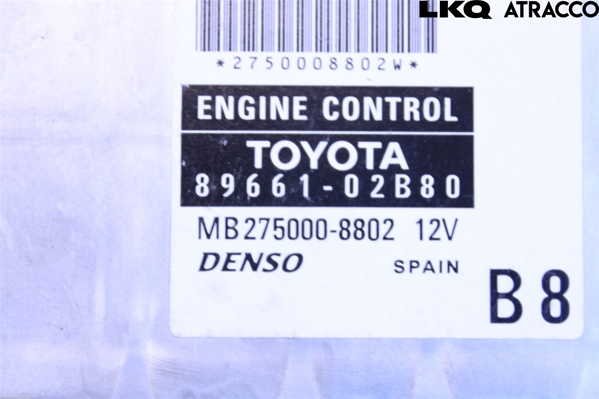 Toyota COROLLA 02-07 Styrenhet Insprut Bensin
