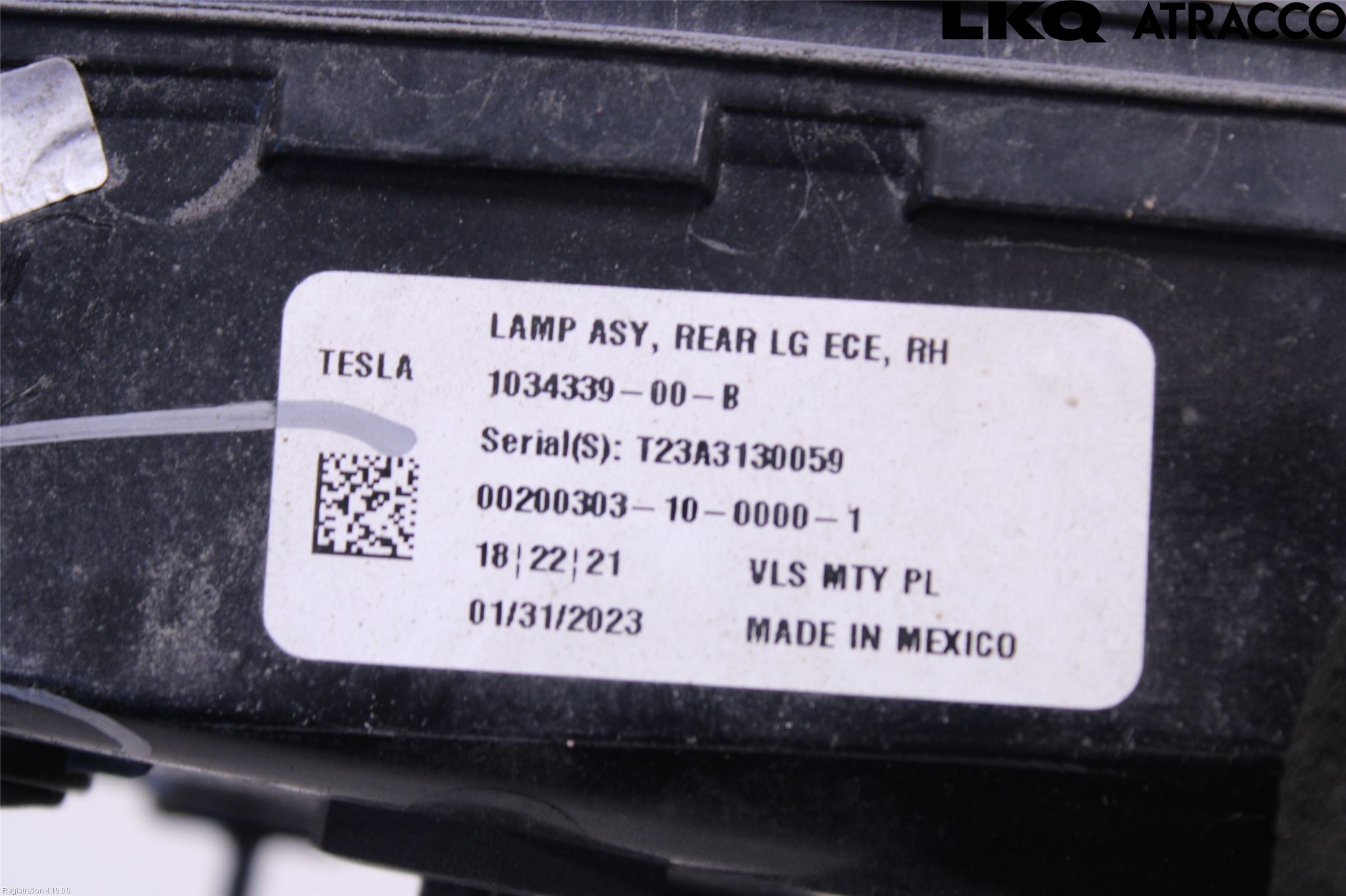 Tesla MODEL X 16- Bakljus Lucka Hö