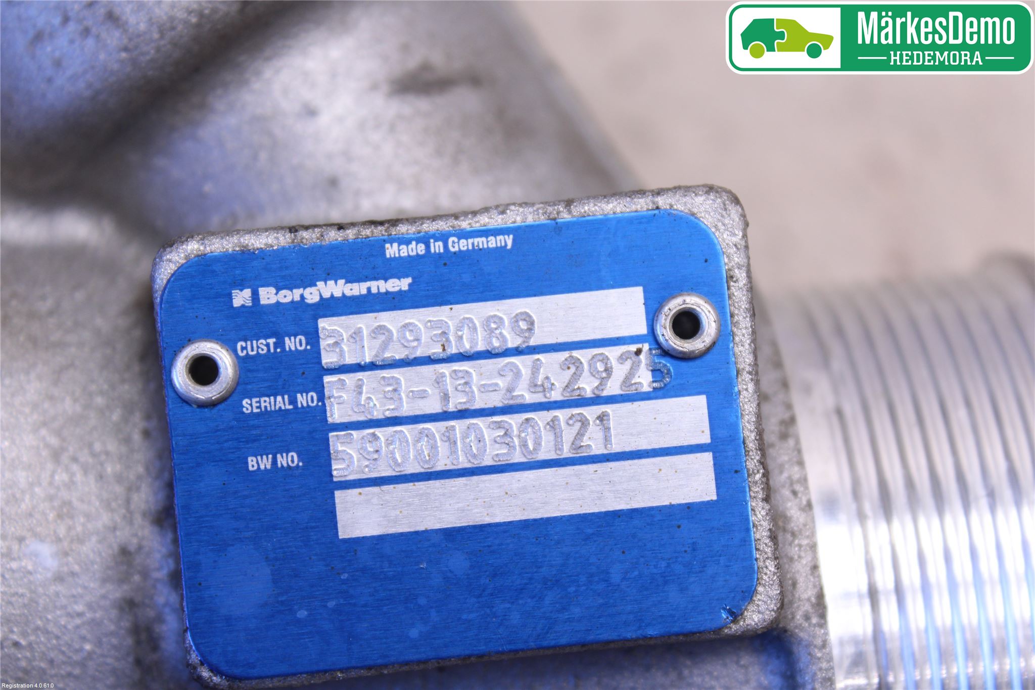 Volvo XC70 14-16 Laddluft-Intercoolerrör