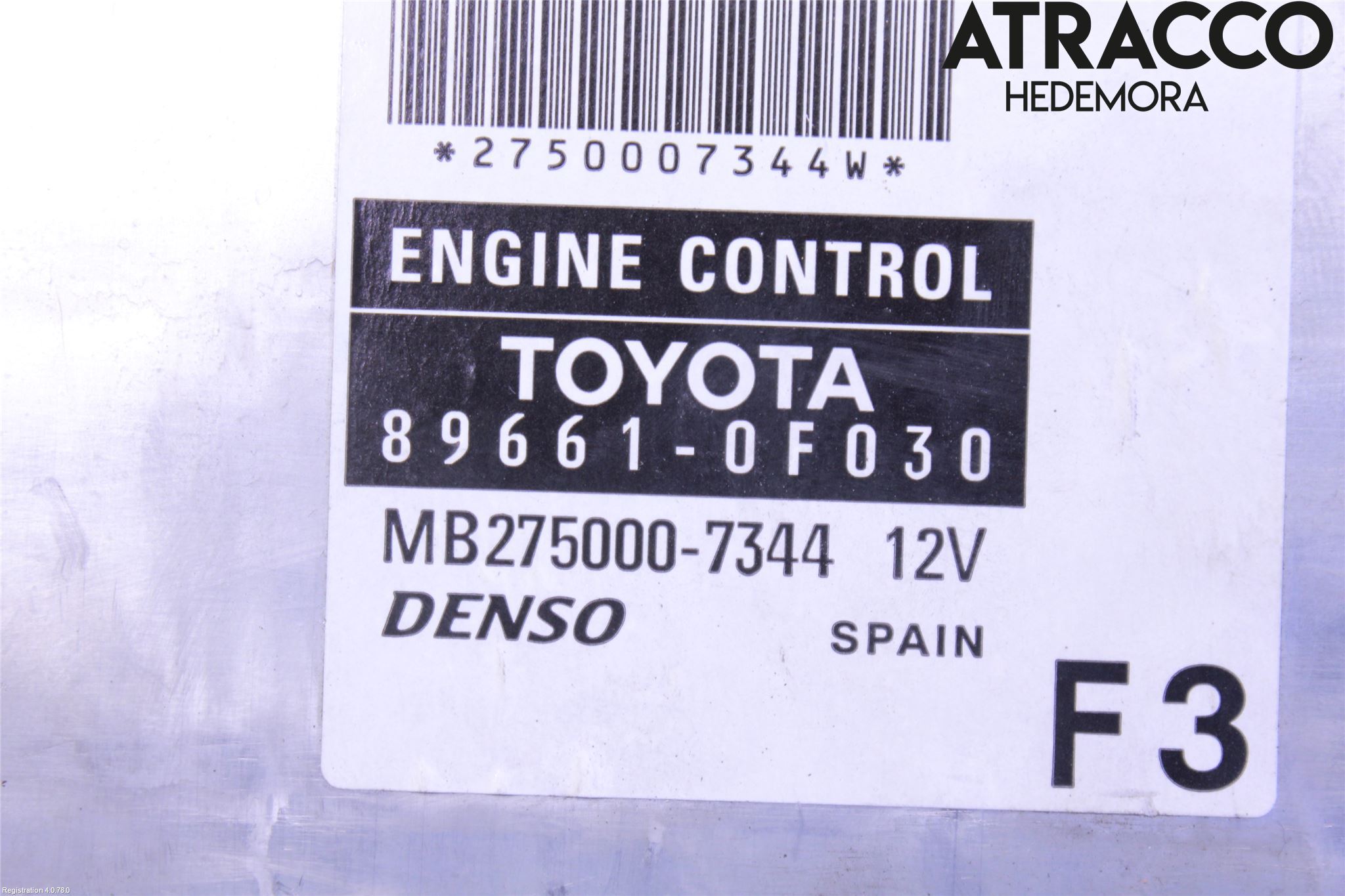 Toyota COROLLA VERSO 08-09 Styrenhet Insprut Bensin