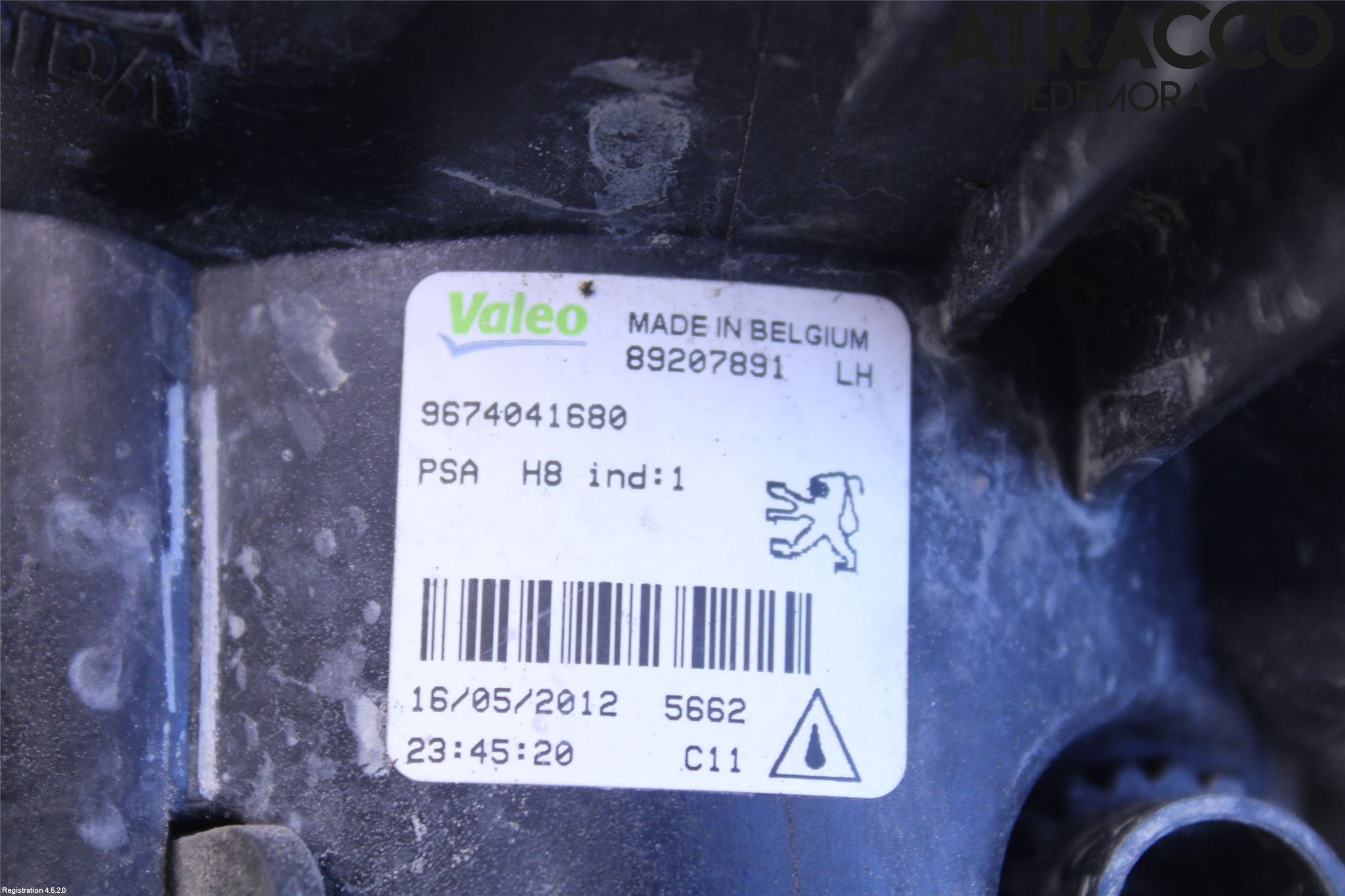 Peugeot 308 08-13 Dimljus-Varselljus Fram