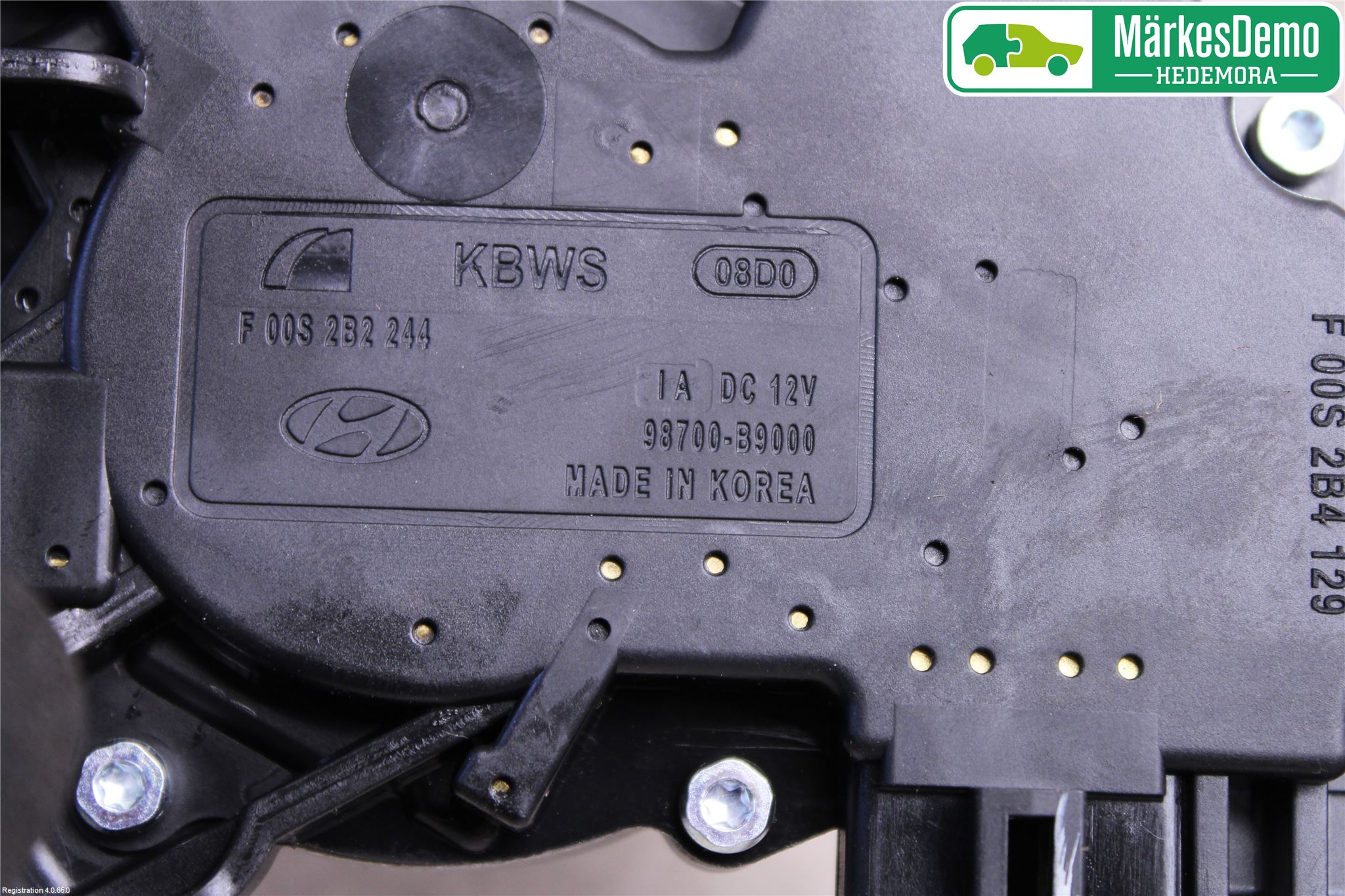 Hyundai i10 BA 17-20 Torkarmotor Baklucka