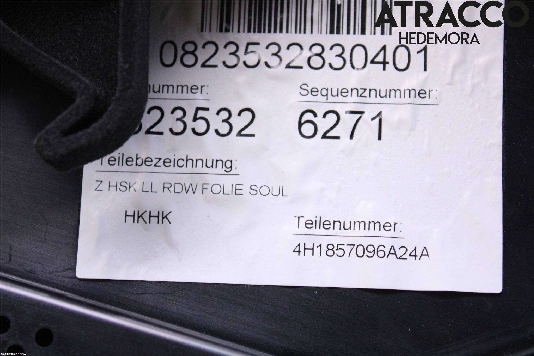 Audi A8/S8 4H 10-17 Handskfack