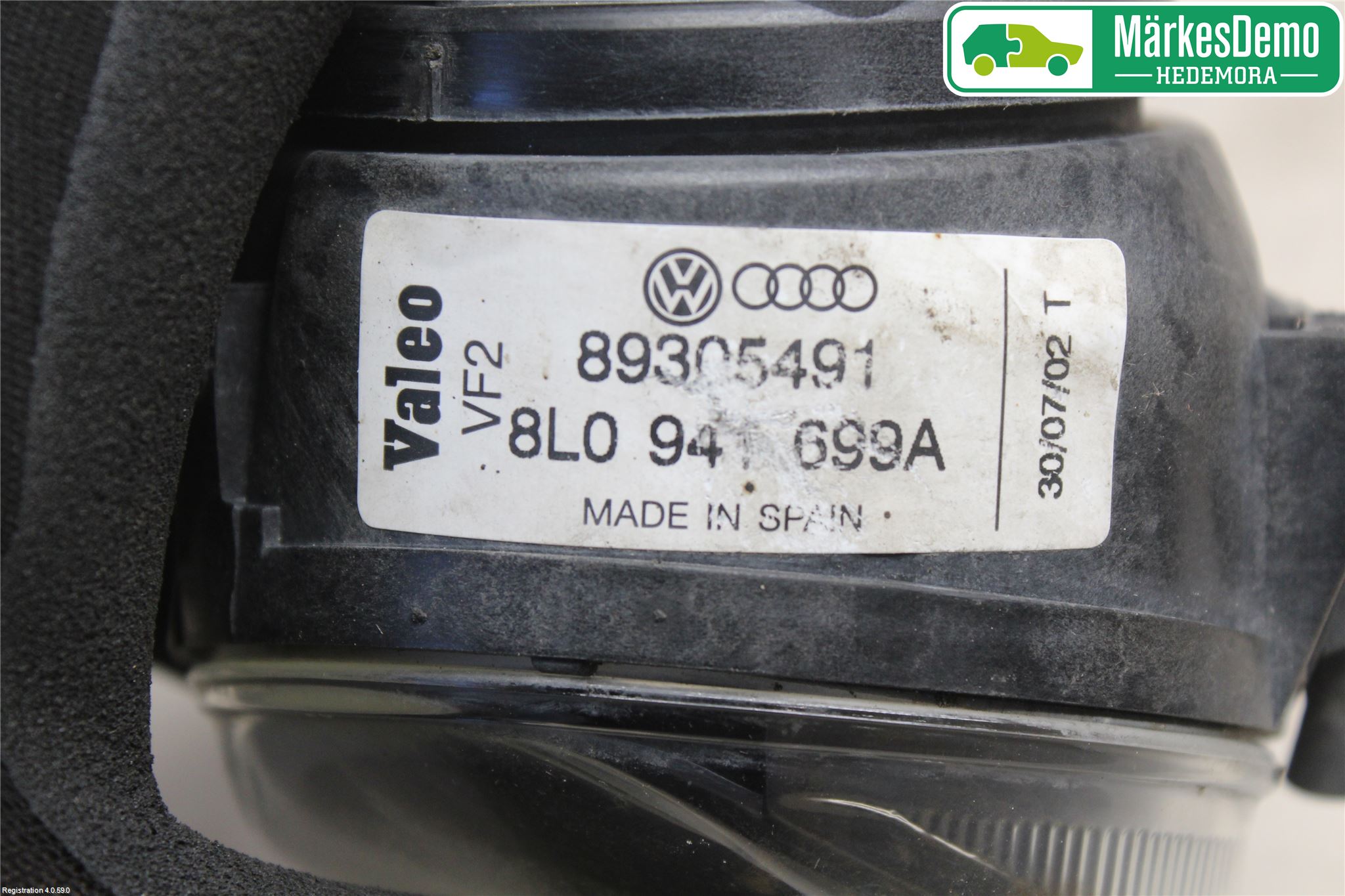 Audi A3/S3     96-03 Dimljus-Varselljus Fram