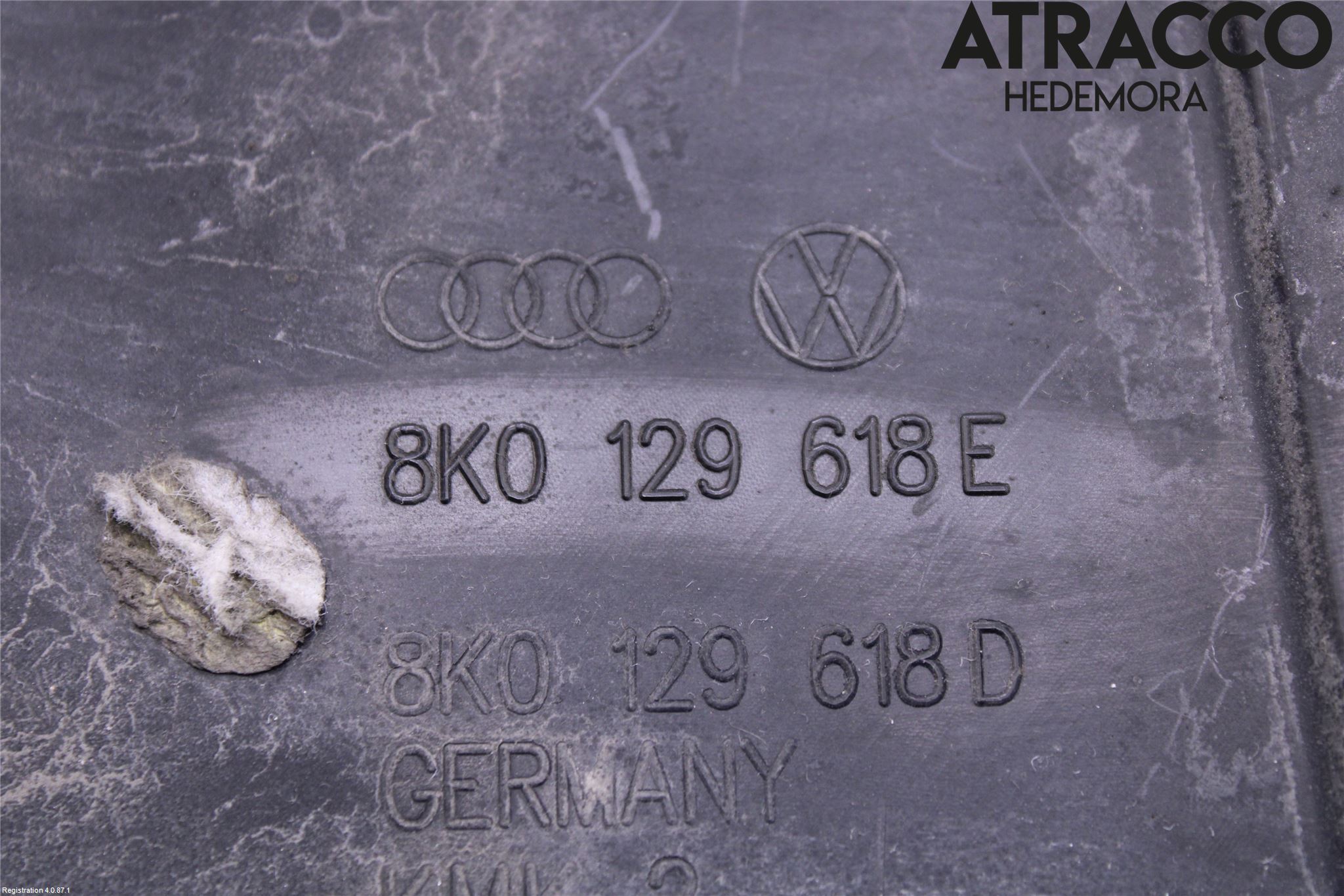 Audi A5 07-16 Deflektor Plåt-Plast Kylning