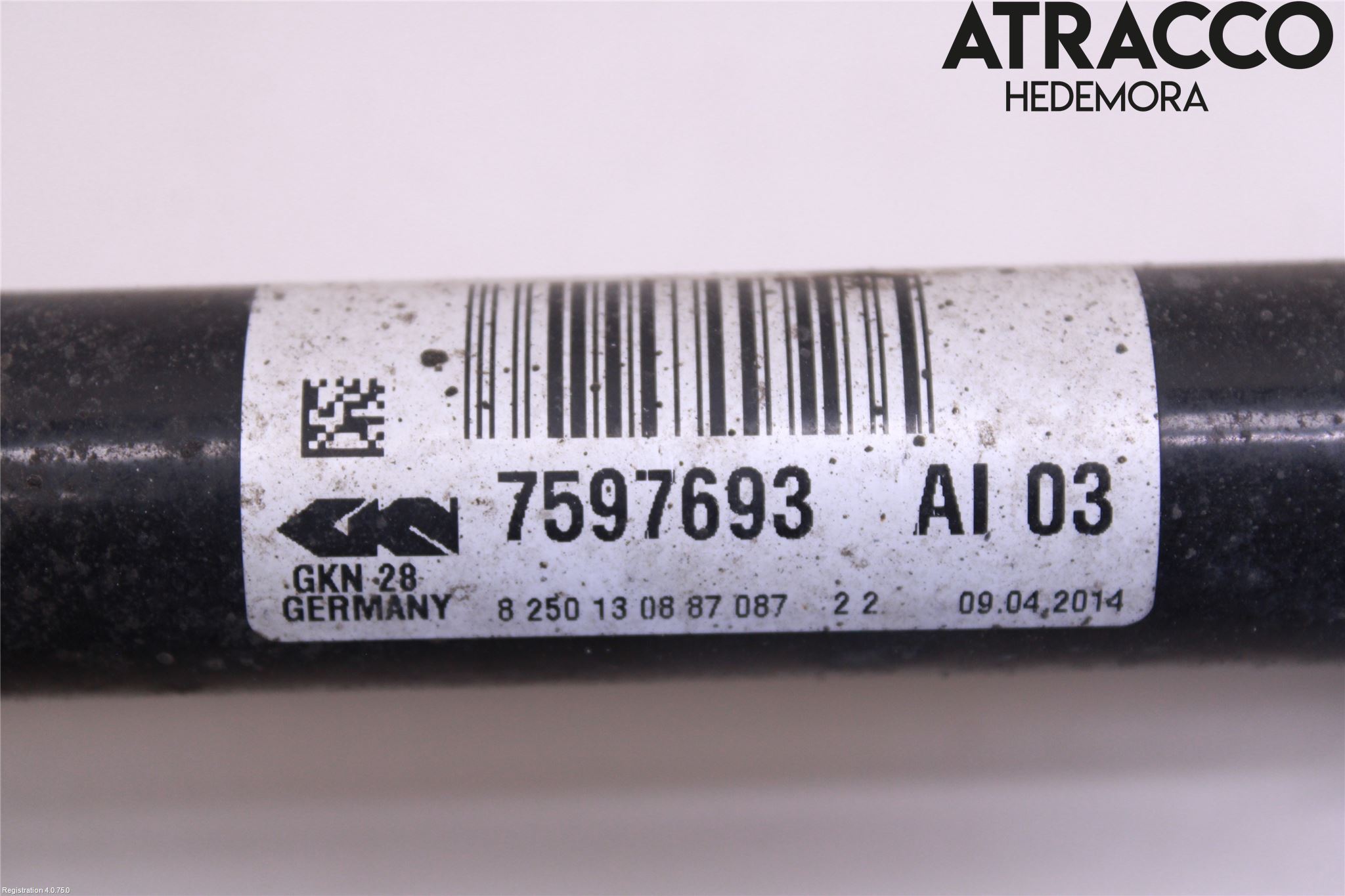 BMW 4 F32/F33/F82/F83 13-20 Drivaxel Fram Vänster