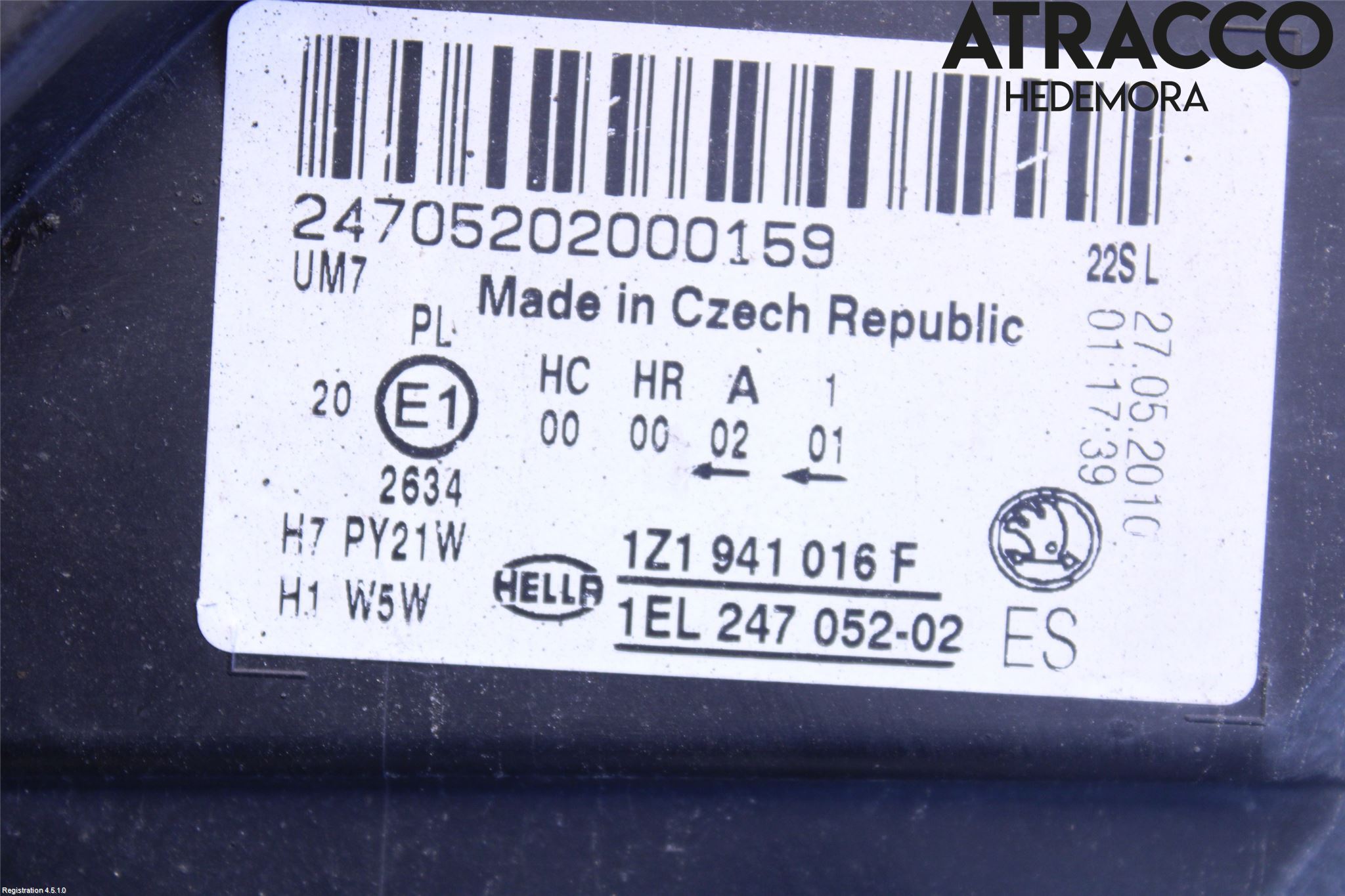 Skoda OCTAVIA (1Z) 05-13 Strålkastare Höger