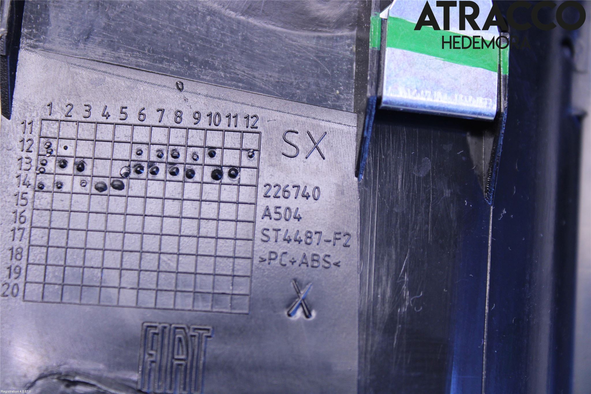 Fiat 500L 13-19 Defrosterkanal-Munstycke