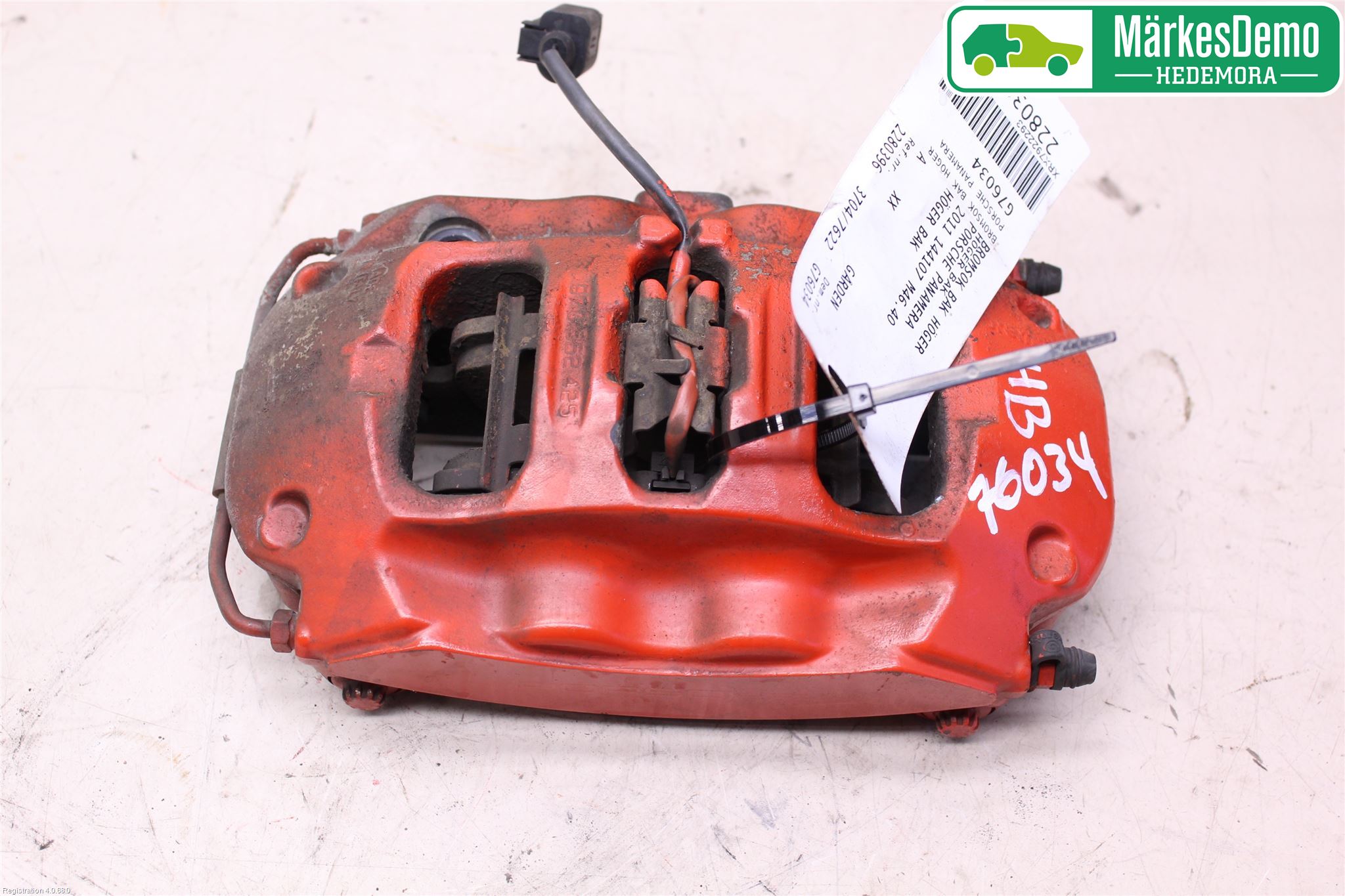 Porsche PANAMERA 09- Bromsok Bak Höger