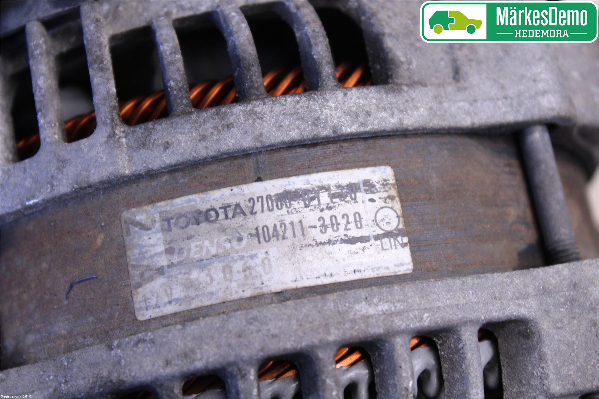 Toyota YARIS XP130 12-14 Generator