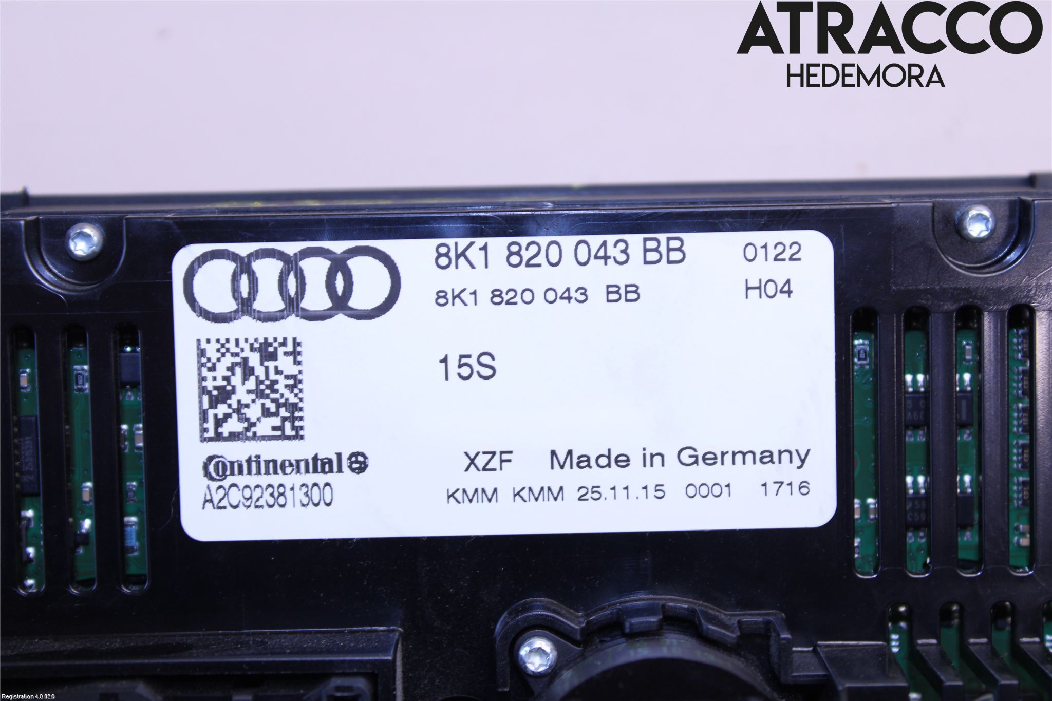 Audi Q5 09-16 Ac Styrenhet Ac Manöveren