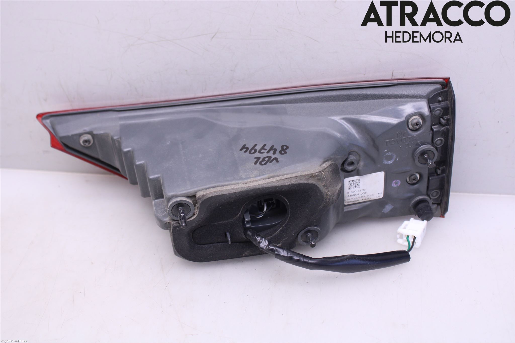 Lexus IS 250/350 14-20 Bakljus Lucka Vä