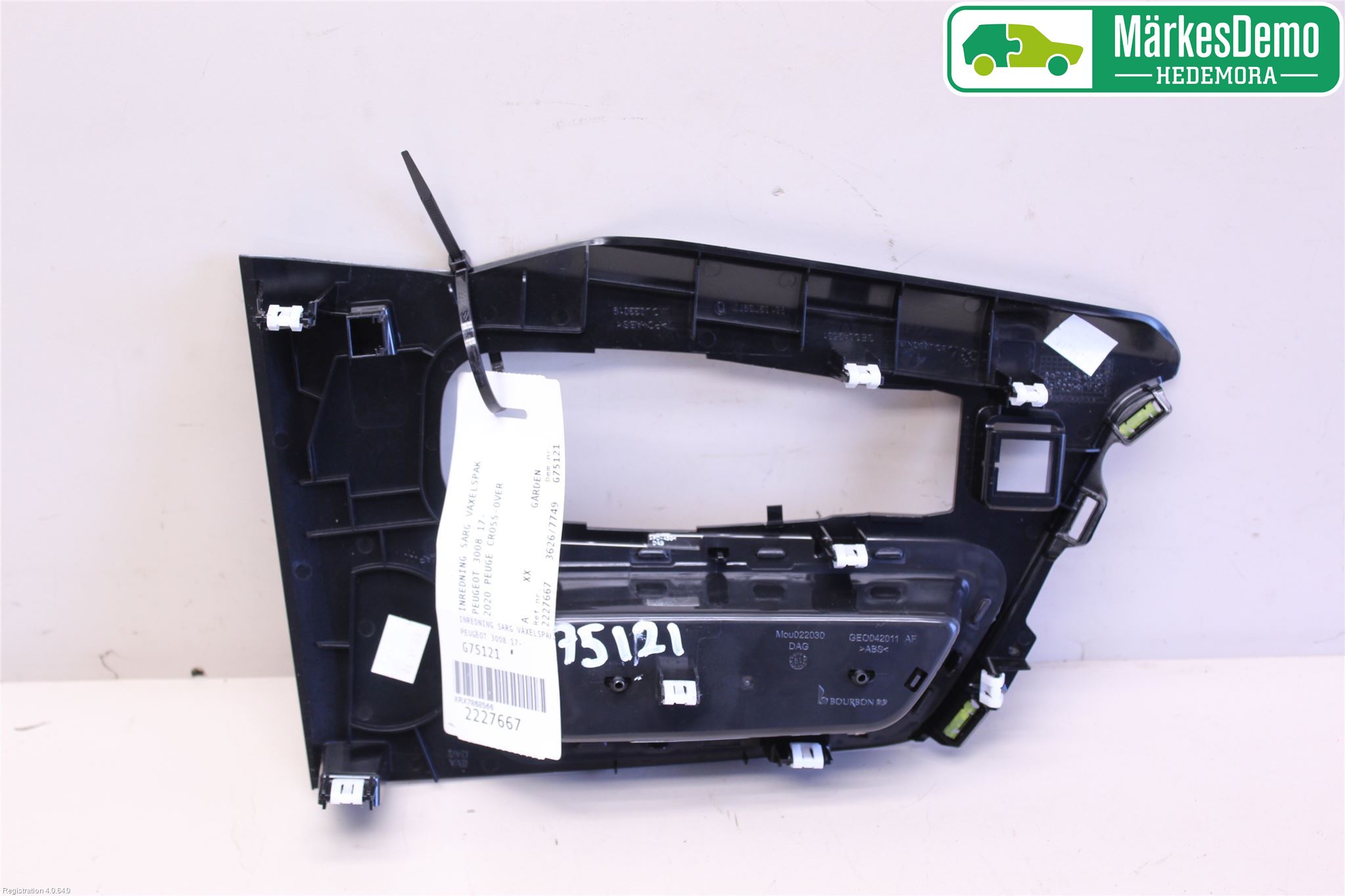 Peugeot 3008 17-24 Inredning Sarg Växelspak
