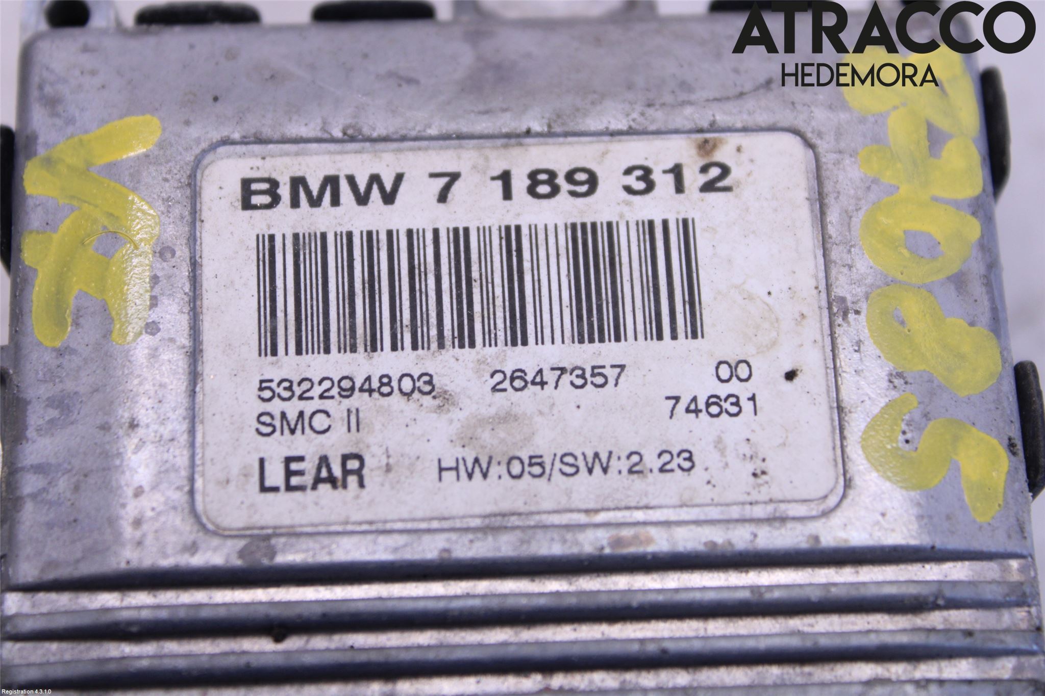 BMW 5 E60/61 Sed/Tou 02-10 Styrenhet Strålkastare