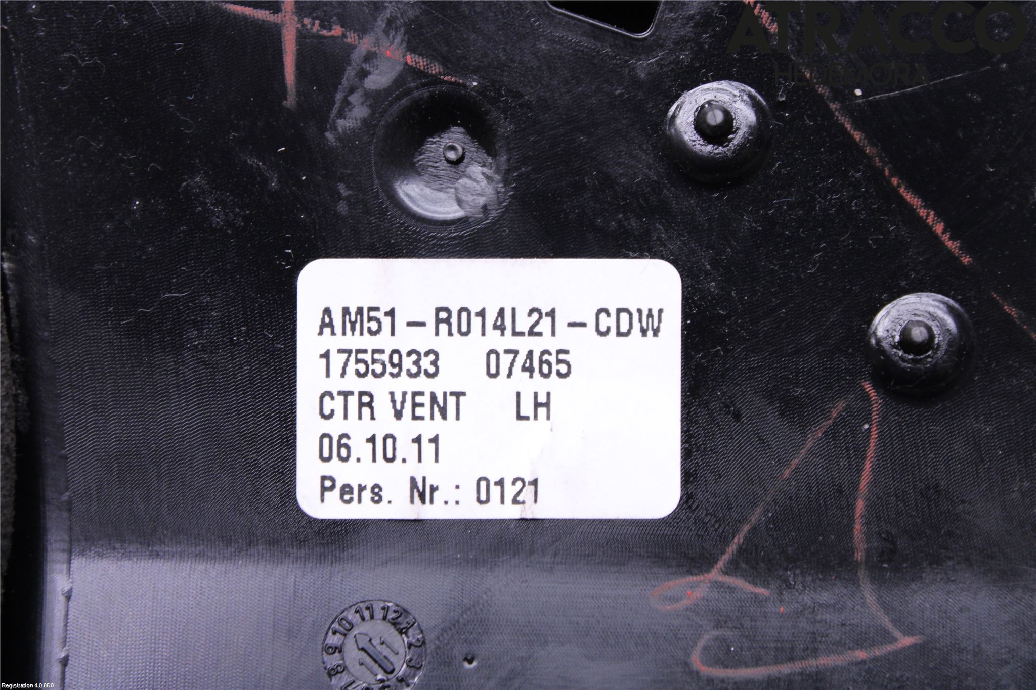 Ford C-MAX II  11-14 Defrosterkanal-Munstycke