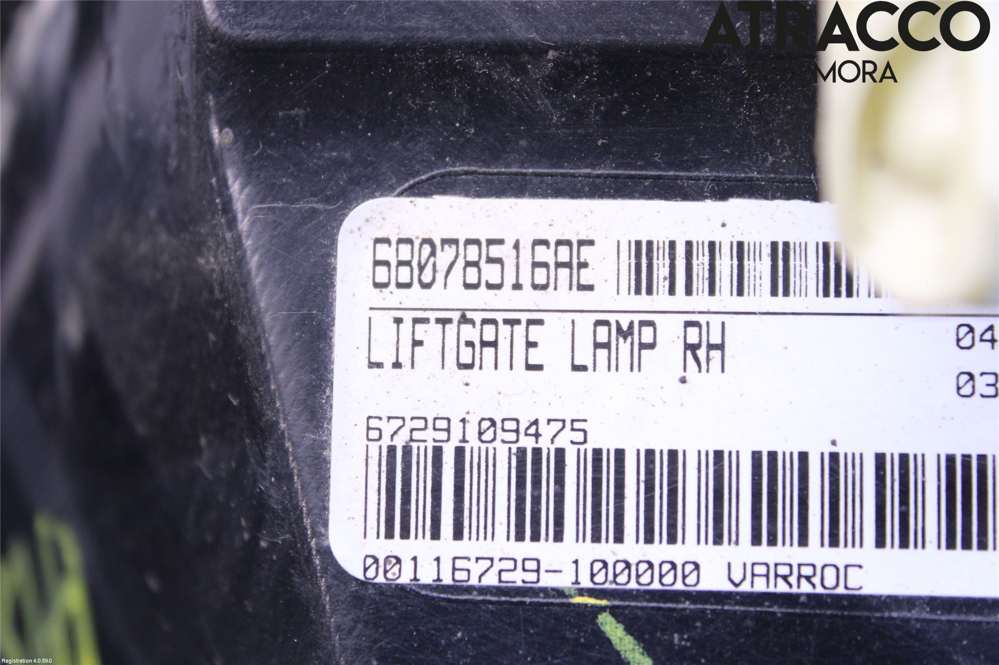 Fiat FREEMONT Bakljus Lucka Hö