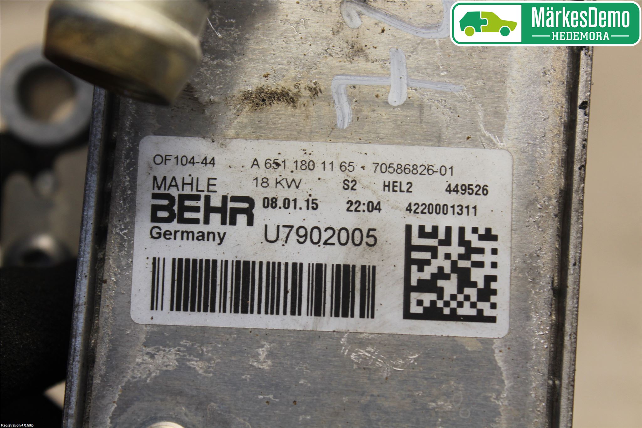 Mercedes-Benz MB GLK-KLASS (X204) 08-16 Oljekylare Motor