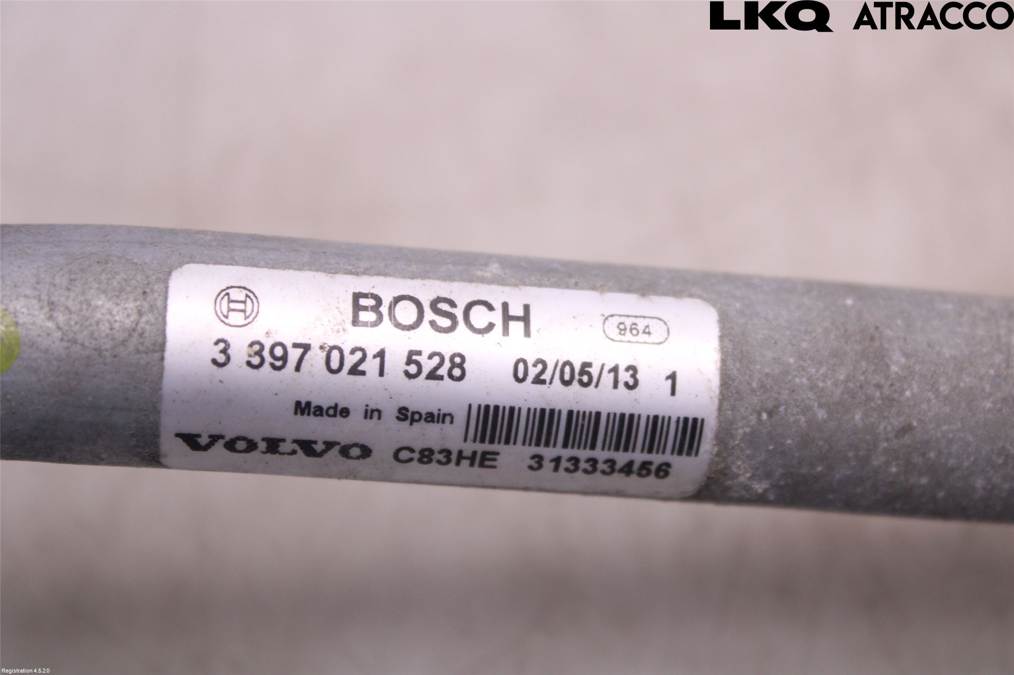 Volvo S80 07-13 Torkarmekanism Vindruta