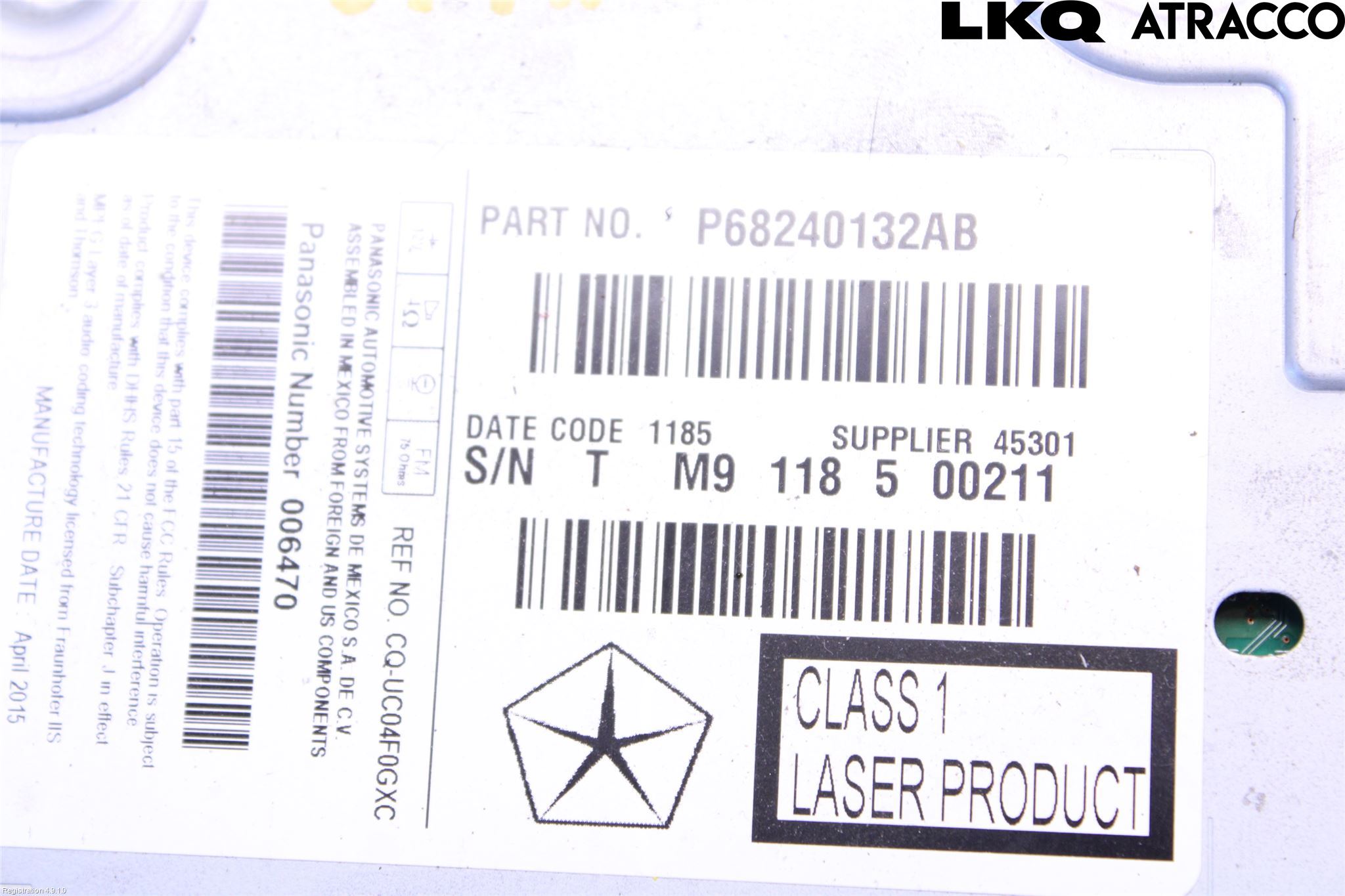 Fiat FREEMONT Cd Radio - Multimediapanel