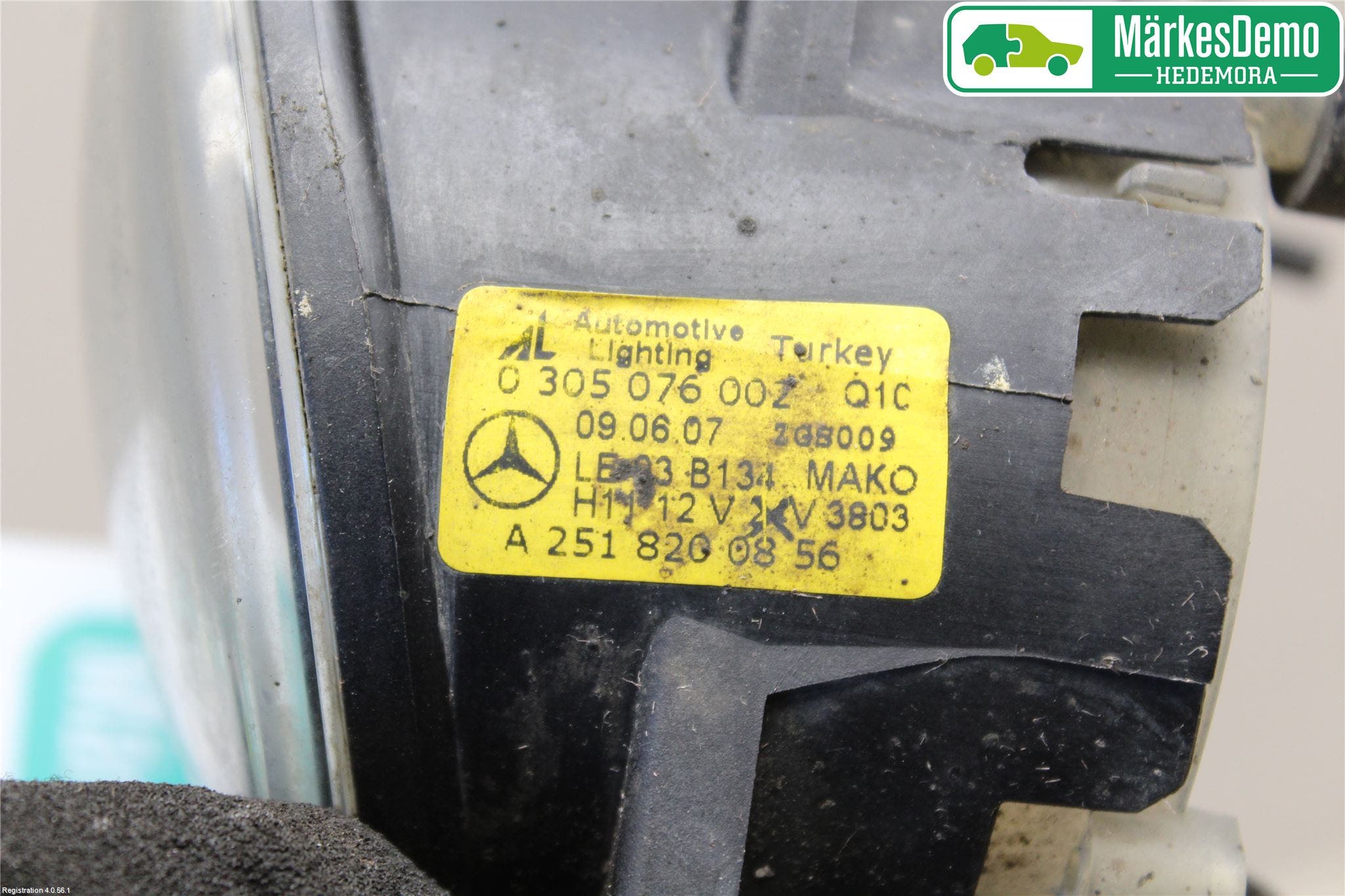 Mercedes-Benz MB C-KLASS (W204) 07-15 Dimljus-Varselljus Fram