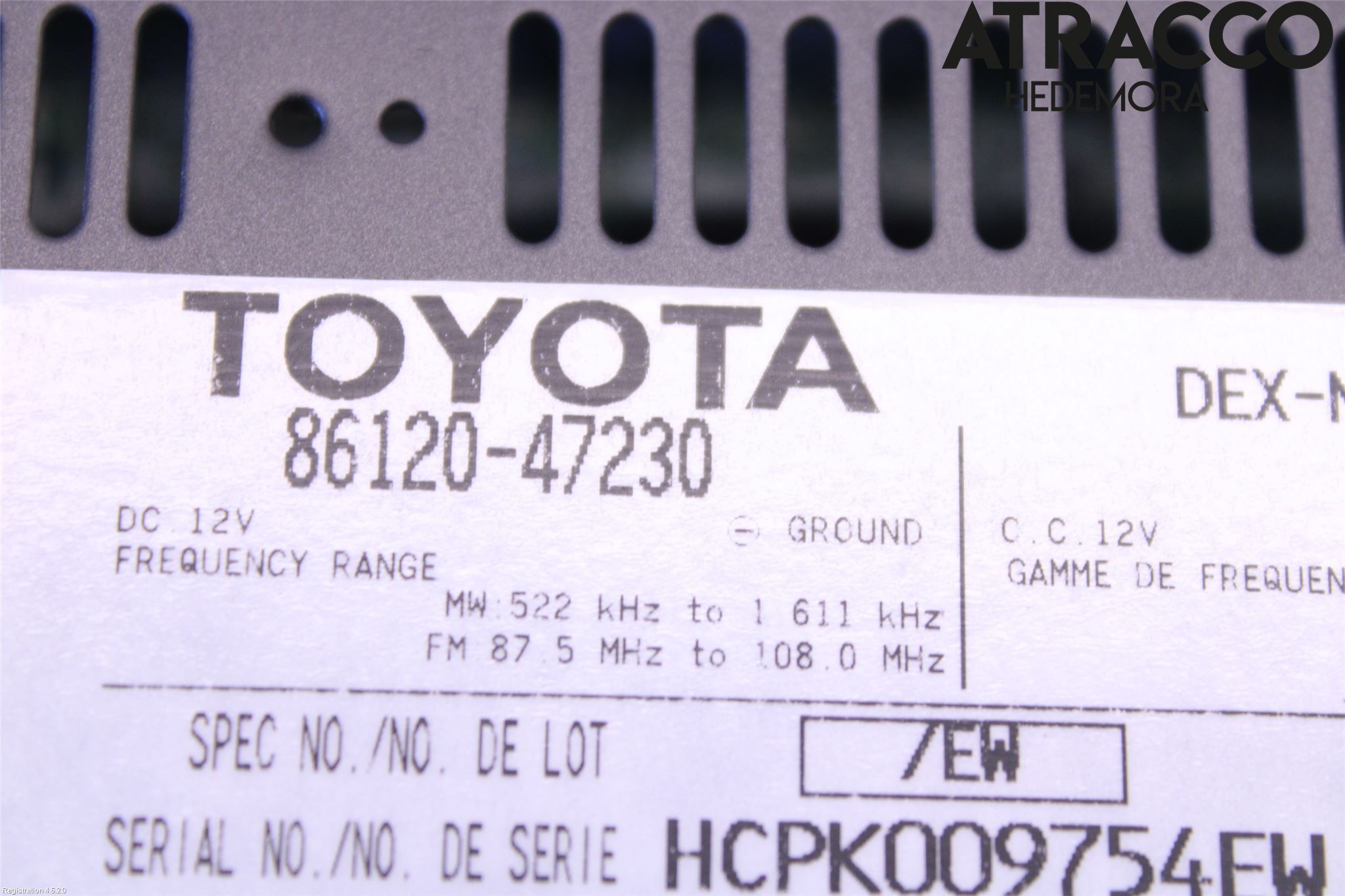 Toyota PRIUS NWH20 04-08 Cd Radio - Multimediapanel