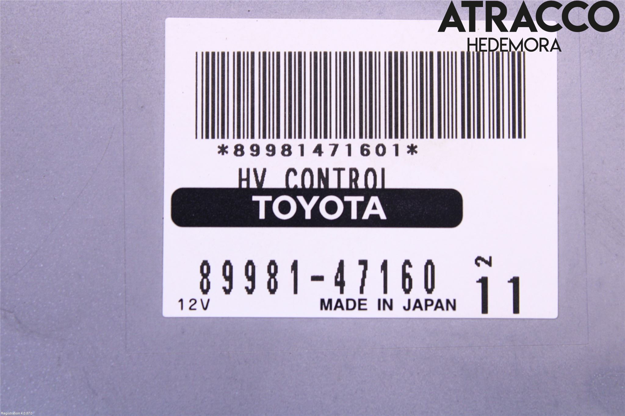 Toyota PRIUS NWH20 04-08 Styrenhet Övrigt