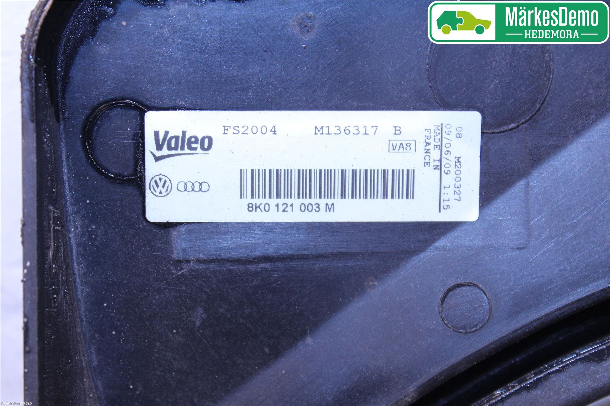 Audi A4/S4 08-11 Kylfläkt El