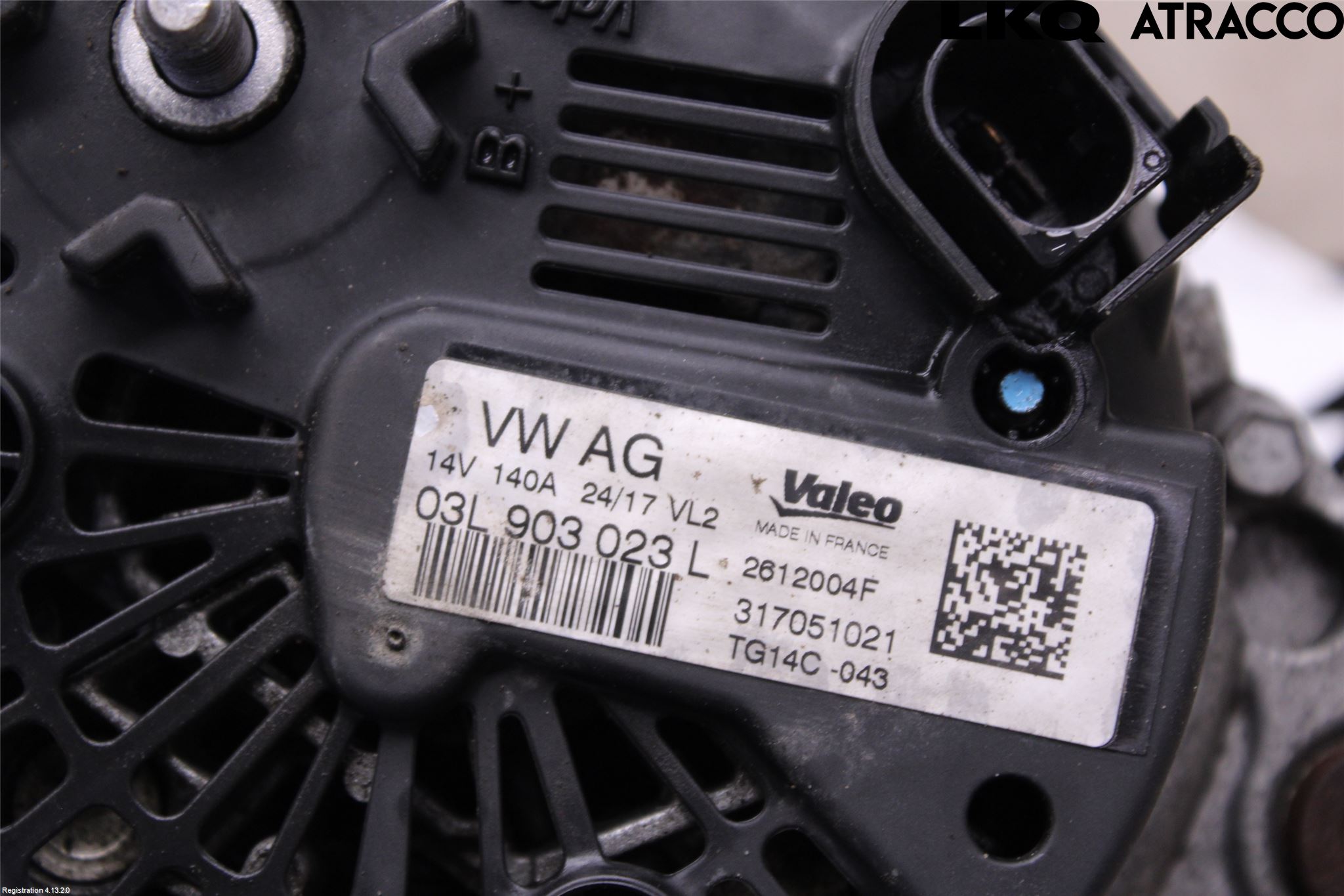 Volkswagen VW CADDY 16-20 Generator