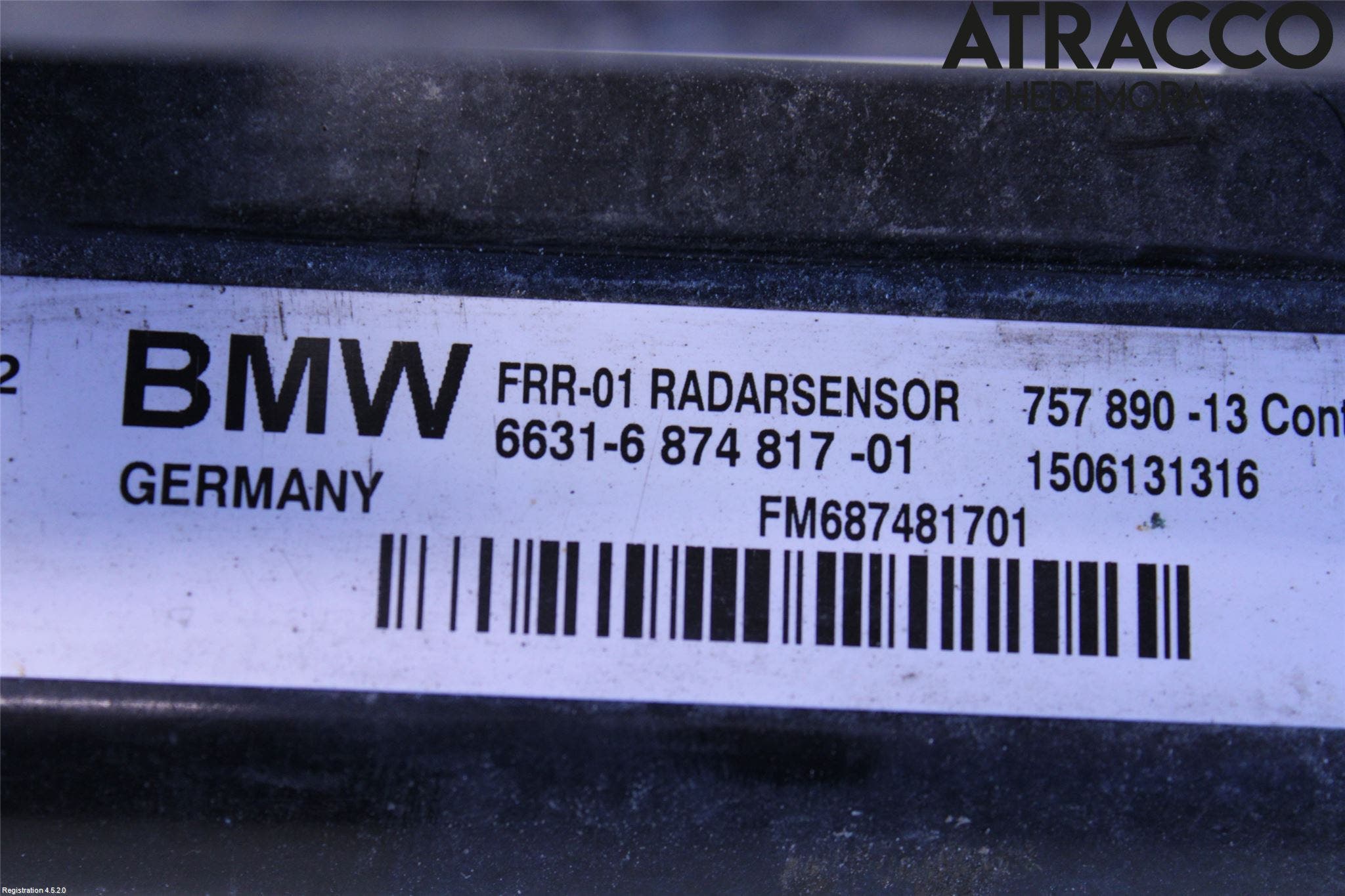 BMW 5 F10/F11/F18 09-17 Sensor Aktivt Kollisionsskydd