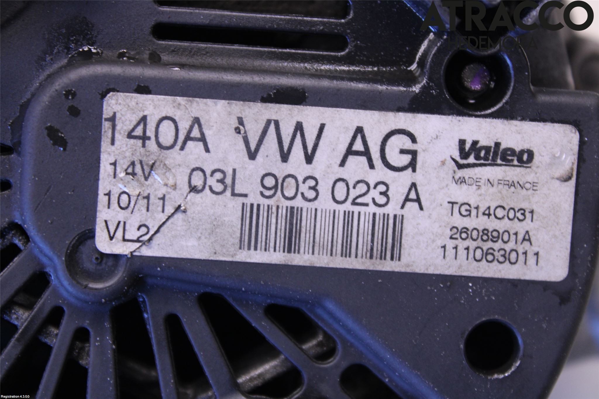 Volkswagen VW GOLF VI 09-13 Generator