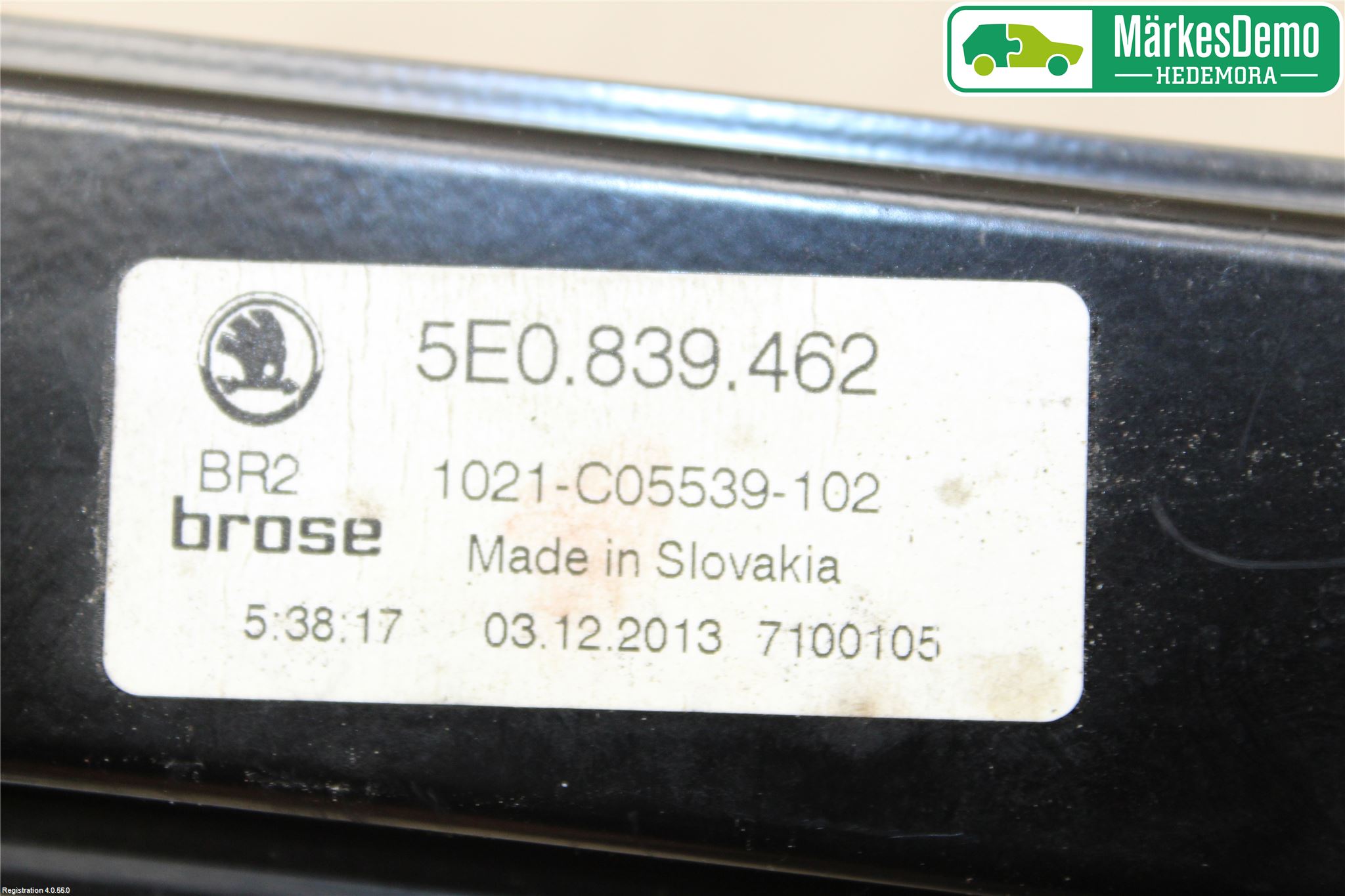 Skoda OCTAVIA (5E) 13-20 Fönsterhiss El Kompl