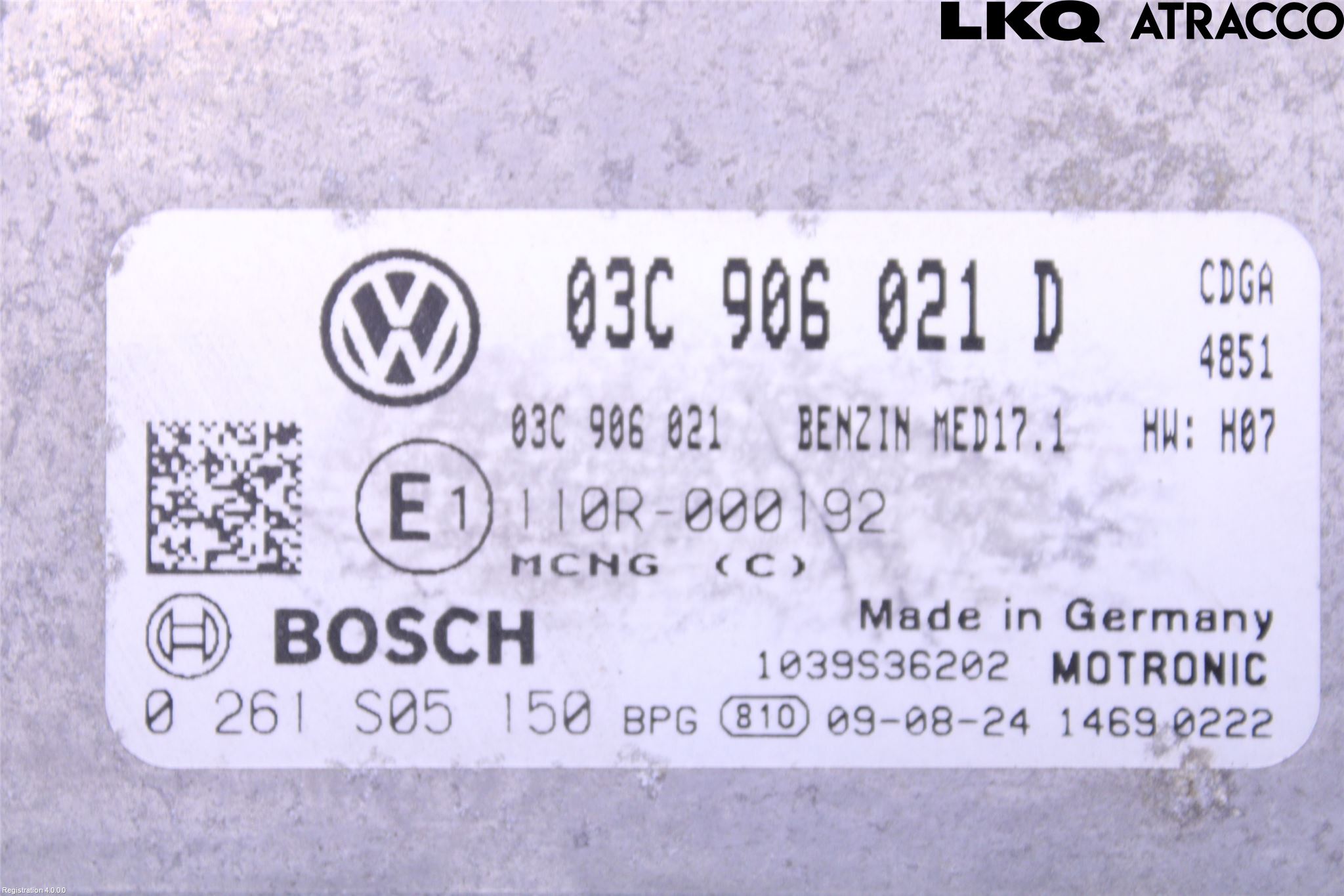 Volkswagen VW TOURAN 03-10 Styrenhet Insprut Bensin