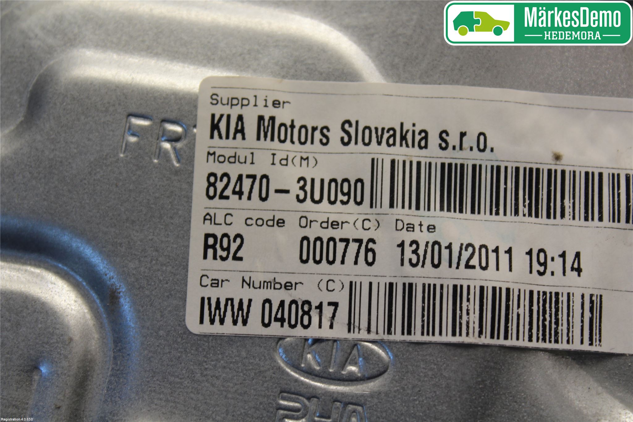 Kia SPORTAGE (SL) 11-15 Fönsterhiss El Kompl