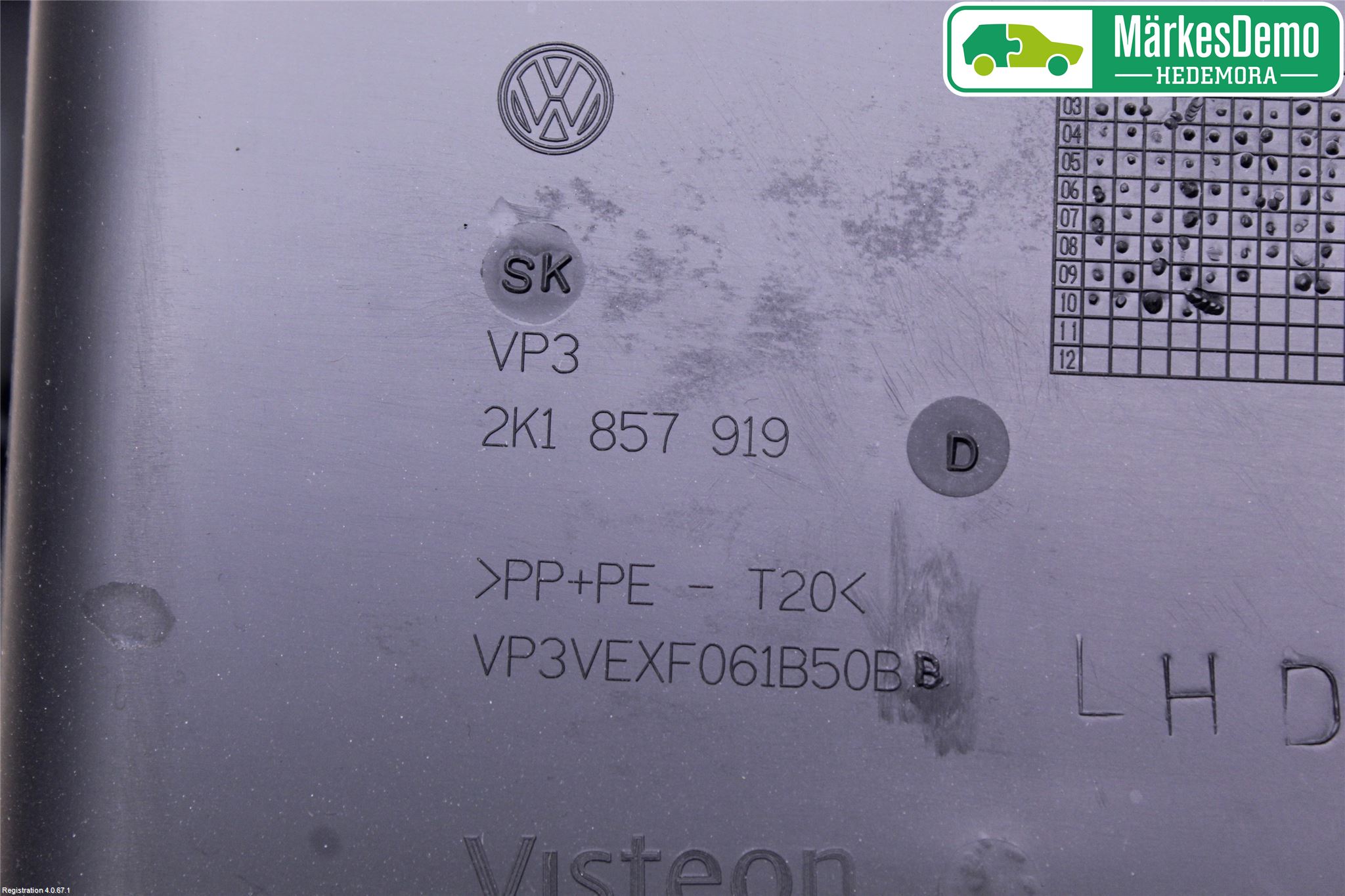 Volkswagen VW CADDY      04-10 Handskfack