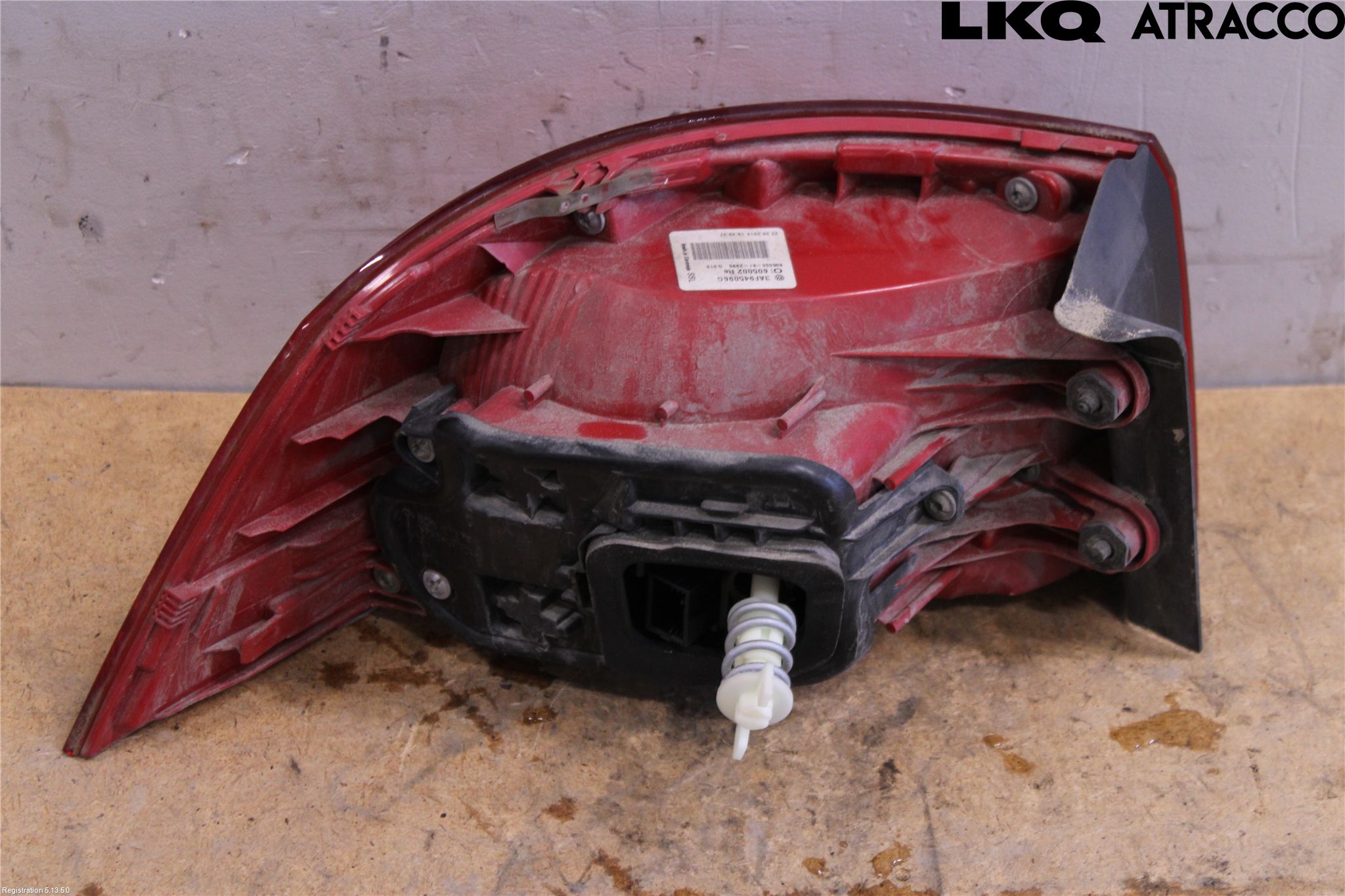 Volkswagen VW PASSAT 11-14 Bakljus Höger