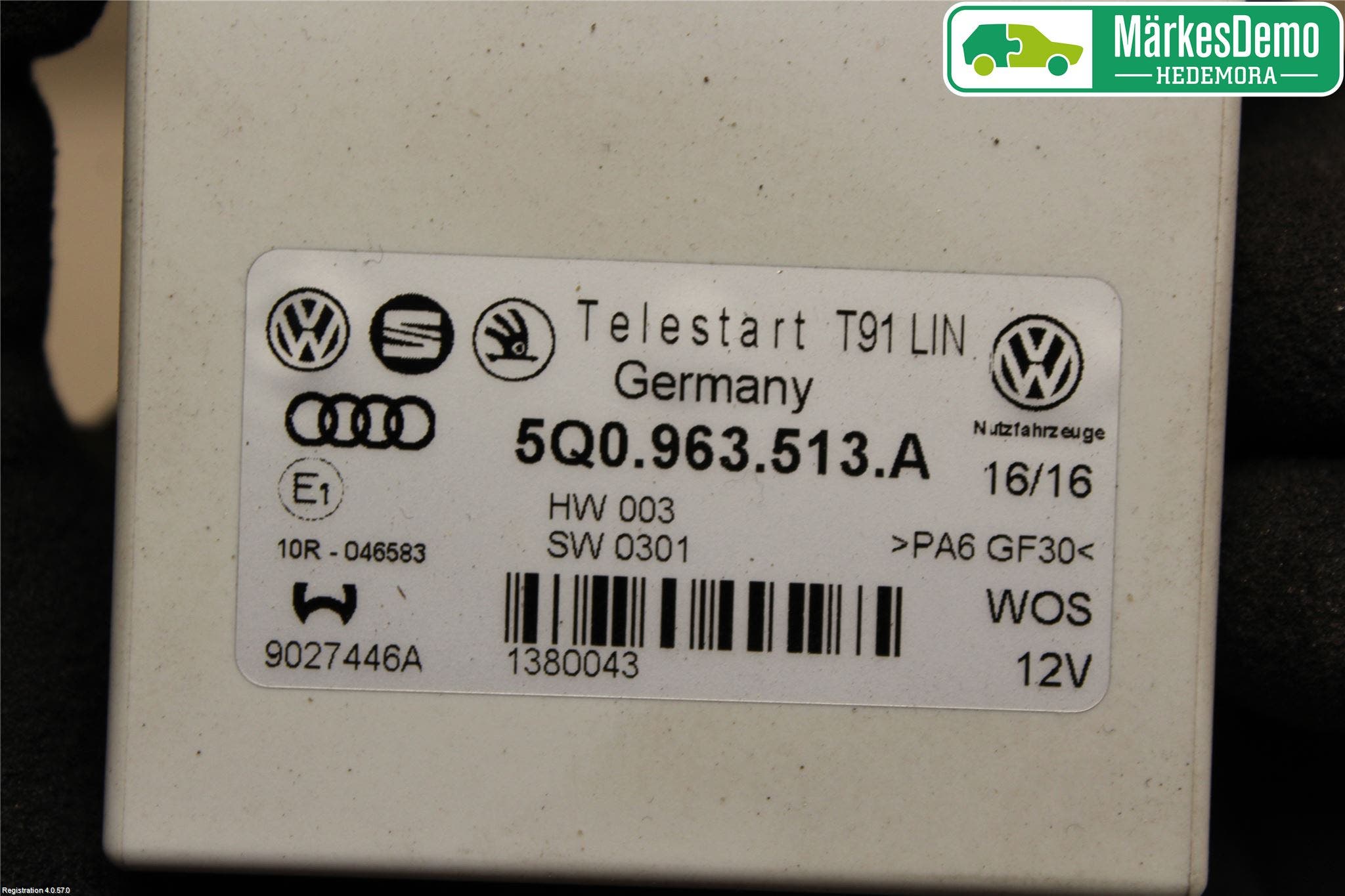 Volkswagen VW PASSAT 15-19 Styrenhet Bensin-Dieselvärmare