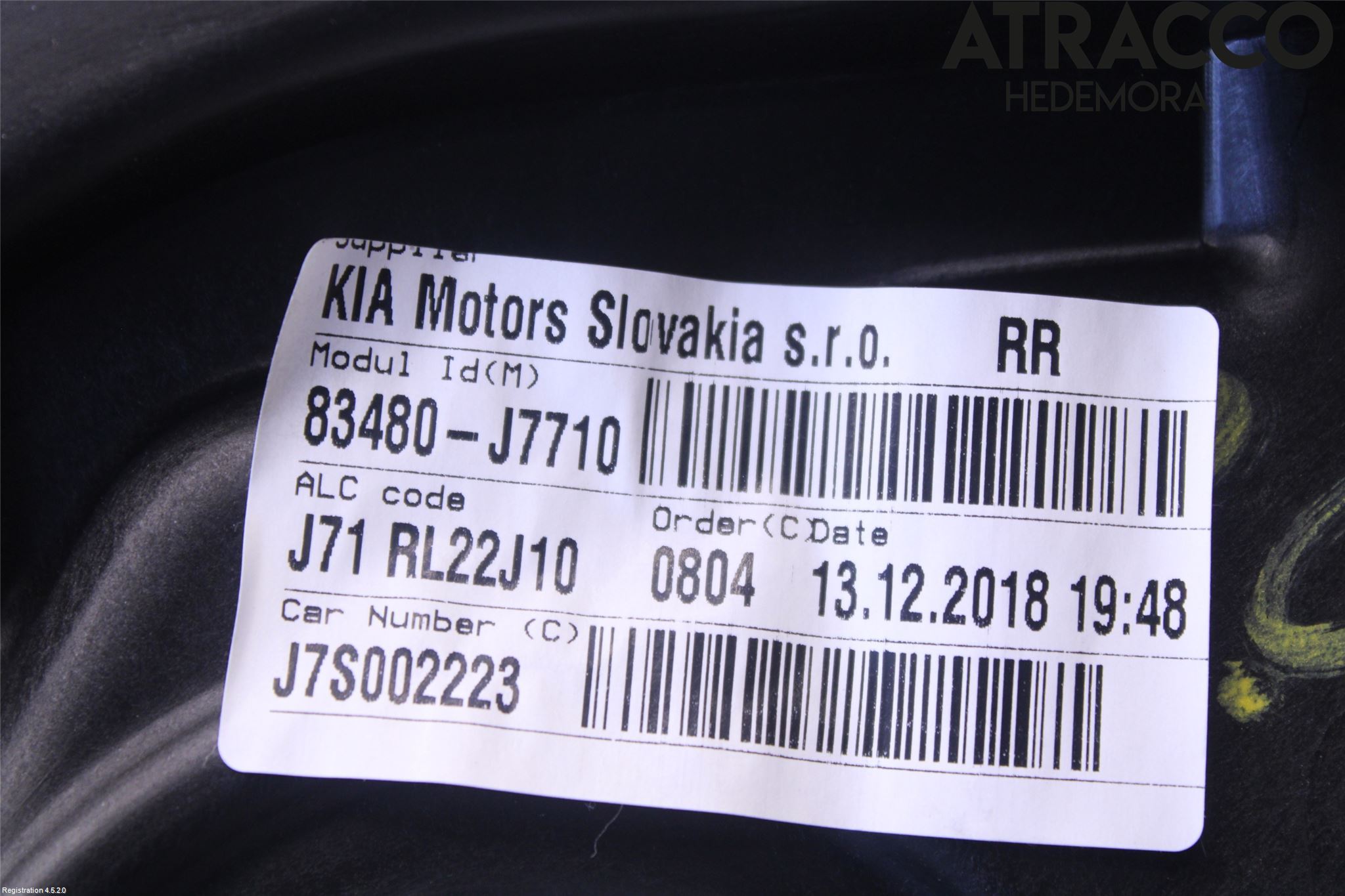 Kia PROCEED 19- Fönsterhiss El Kompl