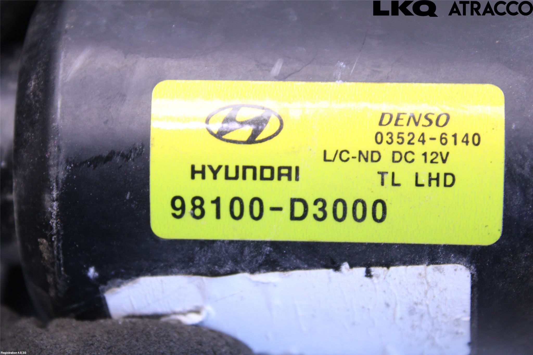 Hyundai TUCSON 05- Torkarmotor Vindruta