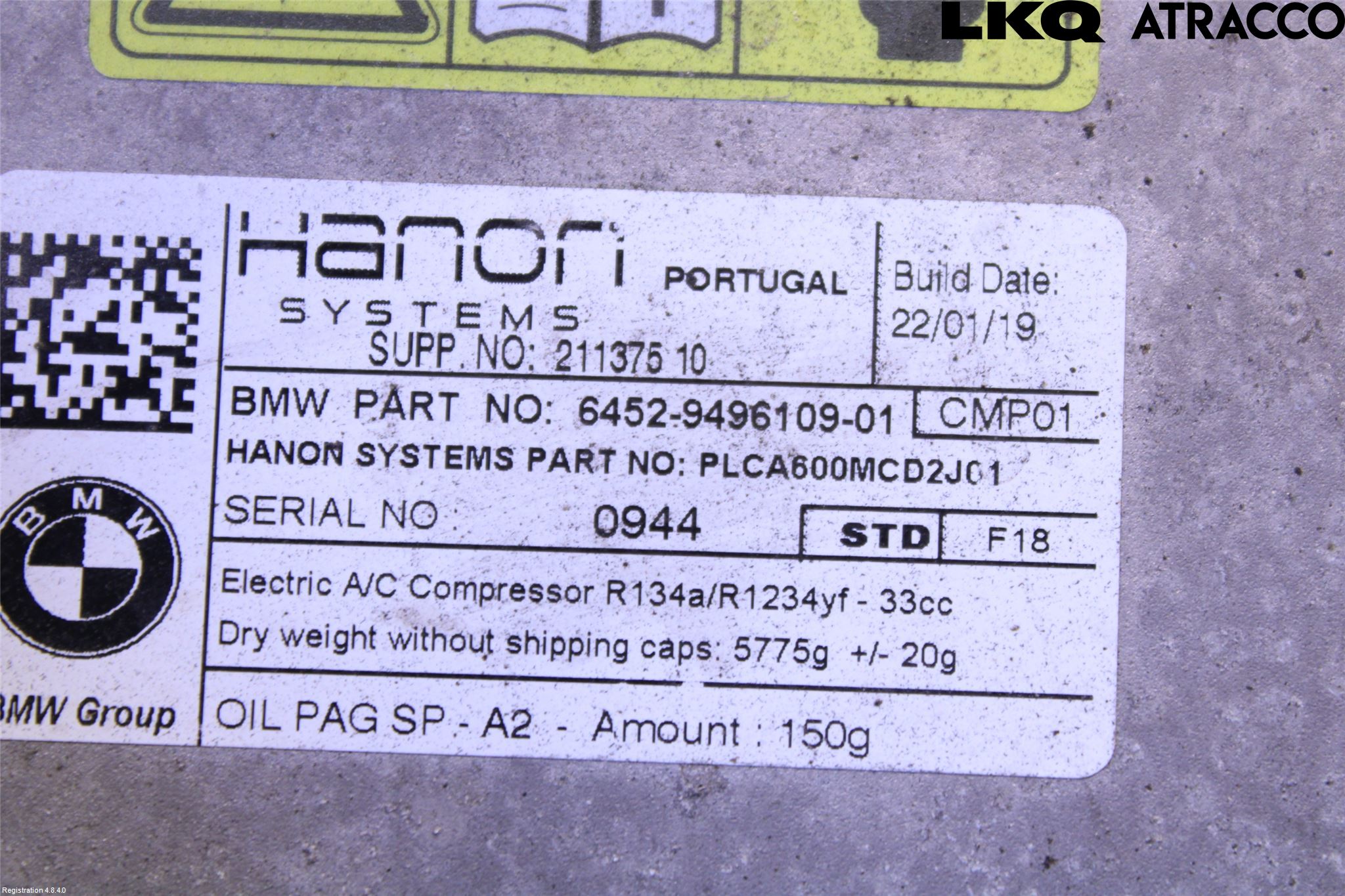 BMW 5 G30/G31/F90 17-23 Ac Kompressor