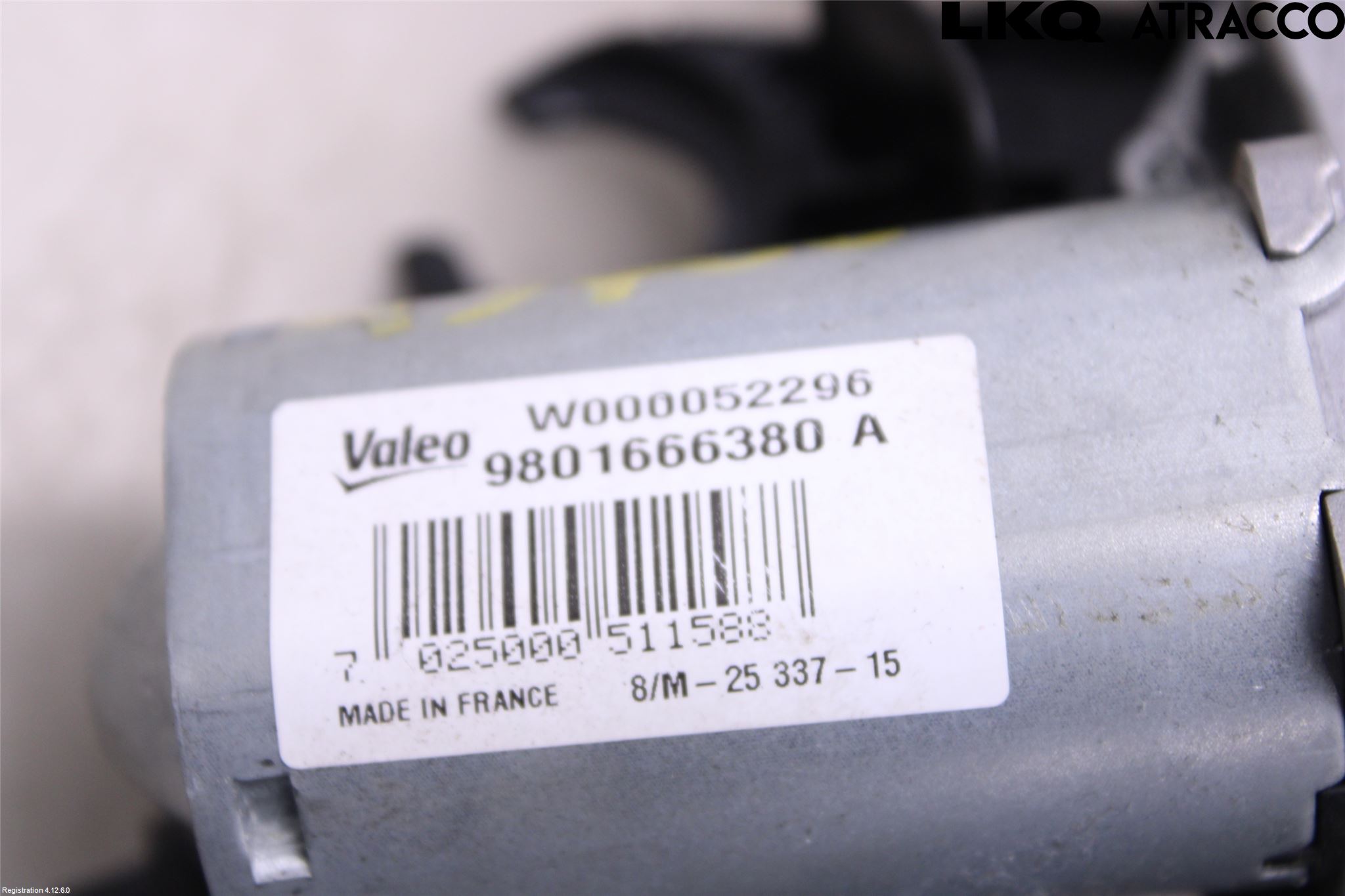 Citroen C4 CACTUS 14-20 Torkarmotor Baklucka
