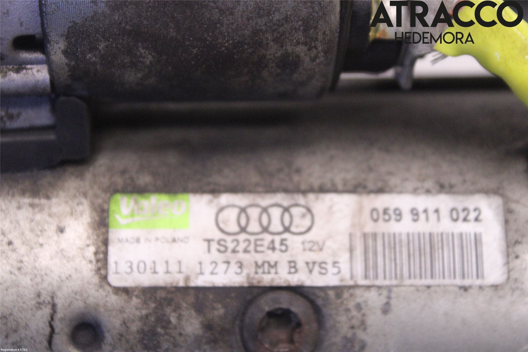 Audi A4/S4 08-11 Startmotor Diesel